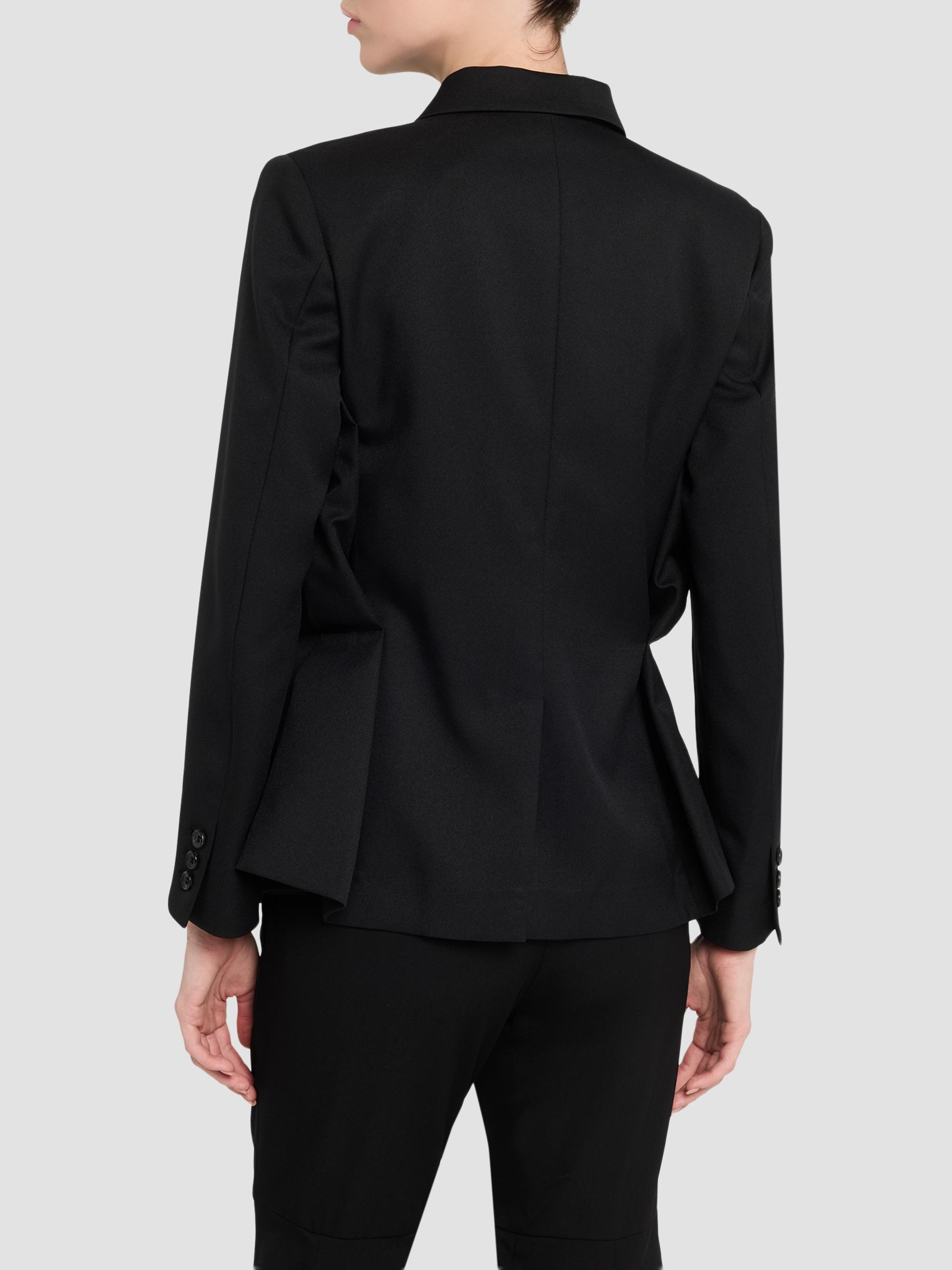 Comme des Garçons Women's Satin Three-Button Jacket - Black | Thumbnail 3