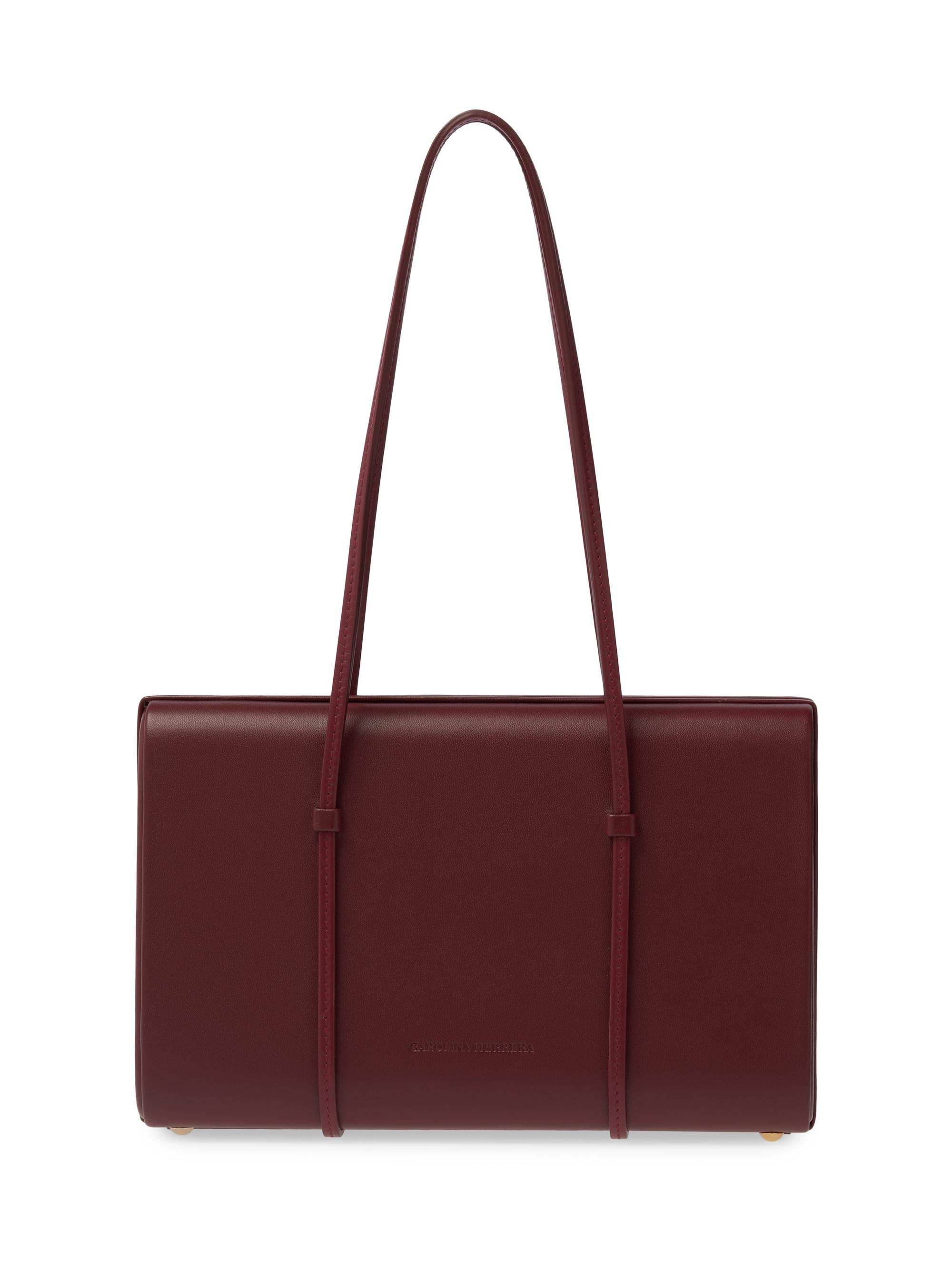 Carolina Herrera Women's Luci Leather Shoulder Bag - Rioja