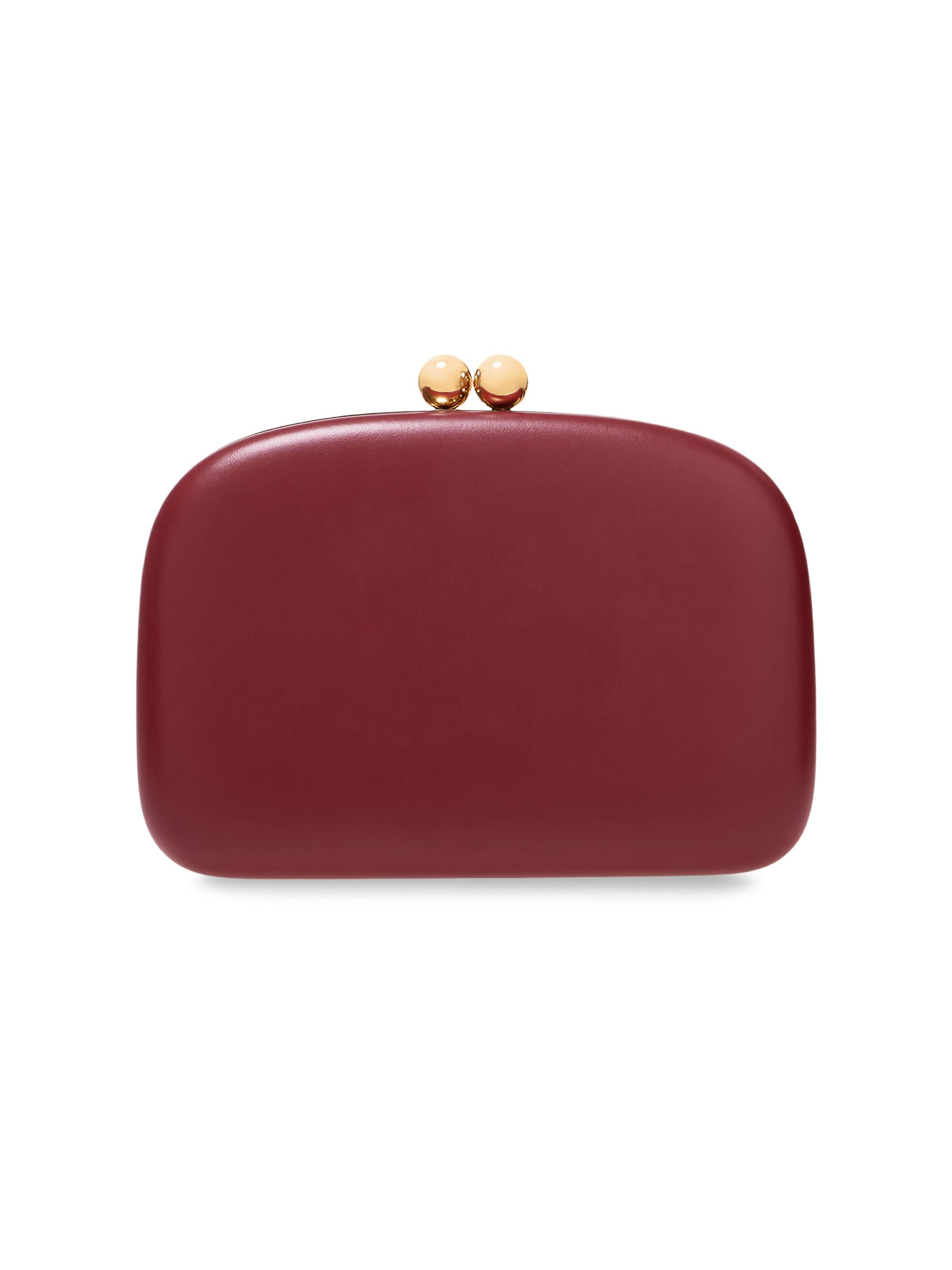 Carolina Herrera Women's Vega Leather Clutch - Rioja