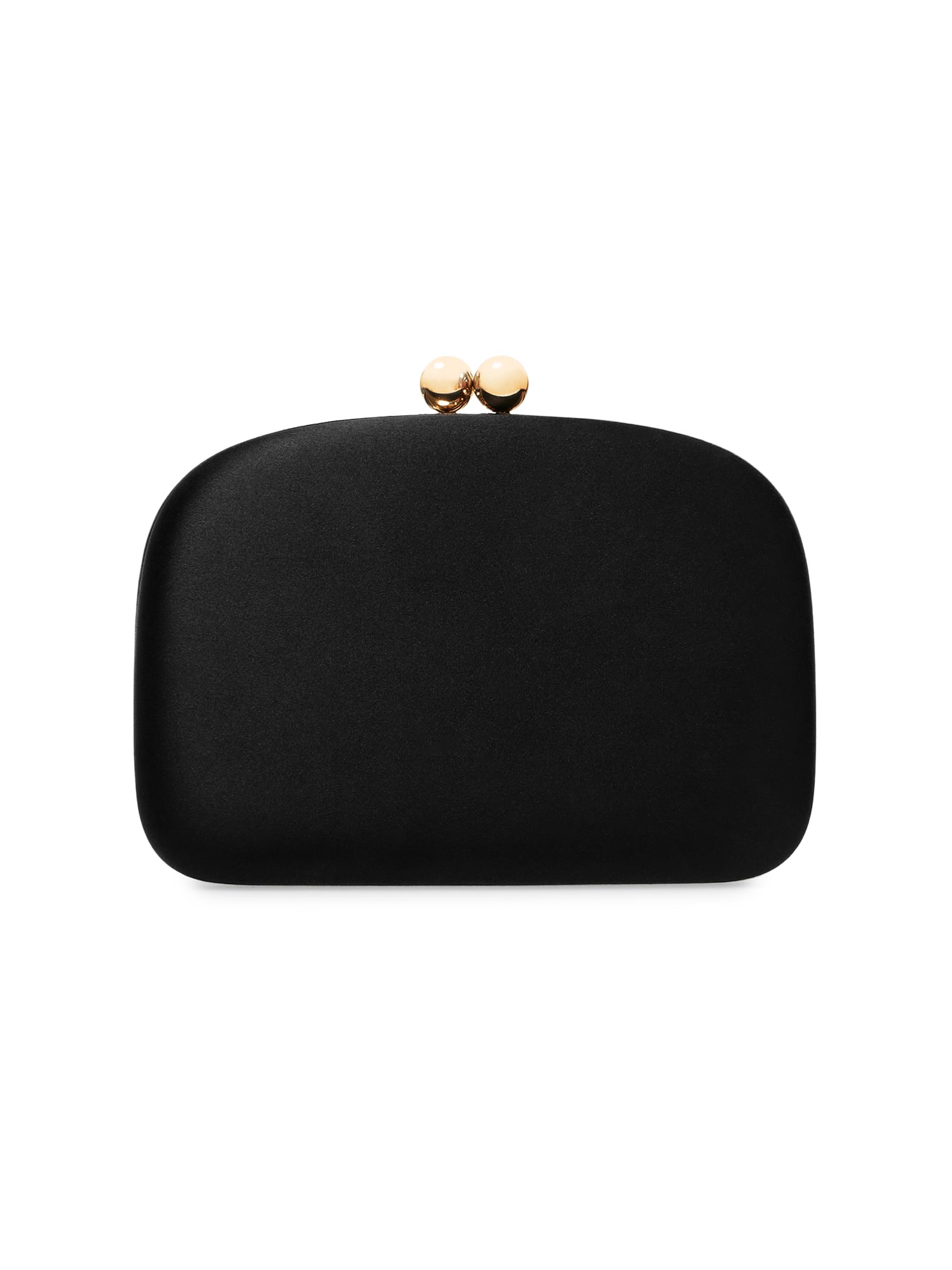 Carolina Herrera Women's Vega Satin Clutch - Black