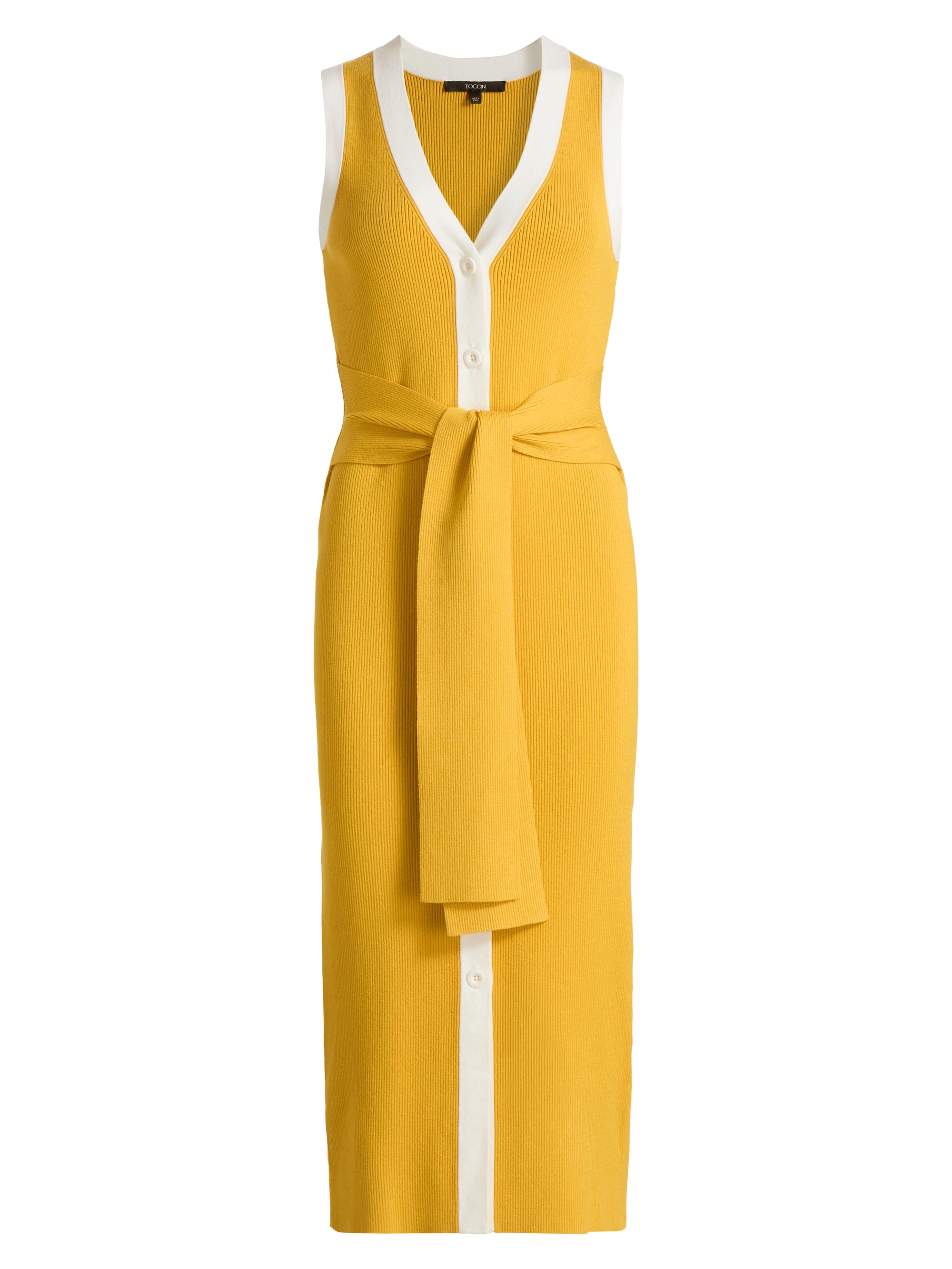 Toccin Victoria Knit Tie-Waist Midi-Dress | Saks Fifth Avenue