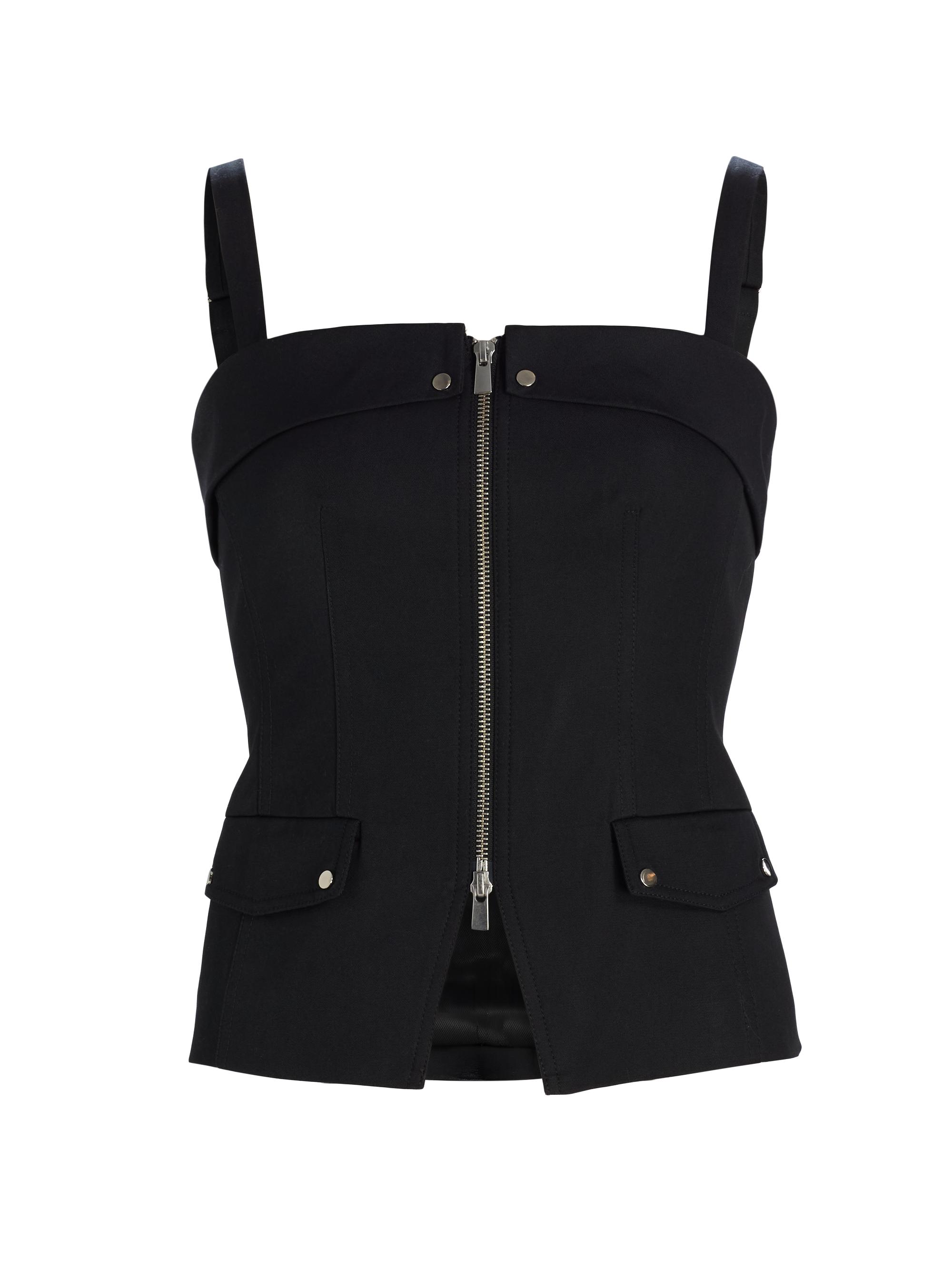 Toccin Jayden Zip-Front Moto Top | Saks Fifth Avenue