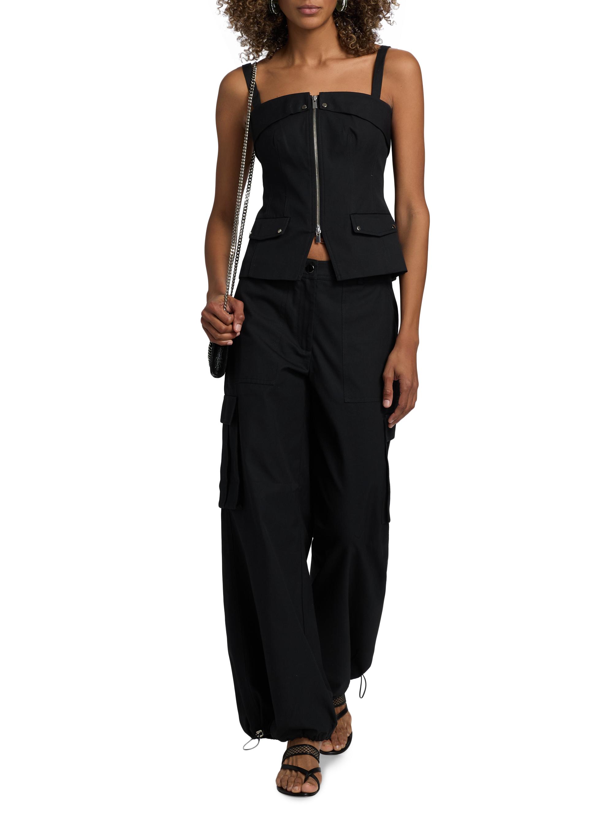Toccin Jayden Zip-Front Moto Top | Saks Fifth Avenue