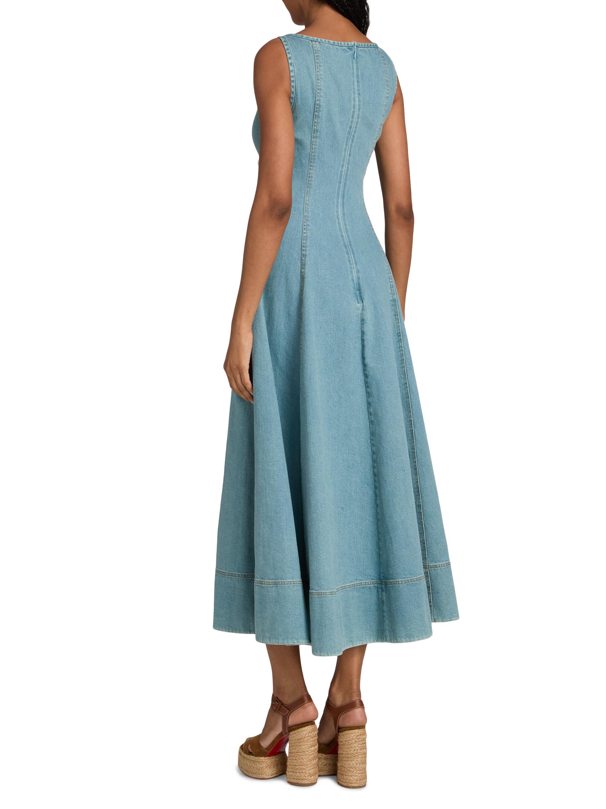 tia midi dress Green Spotty Tia Midi Dress