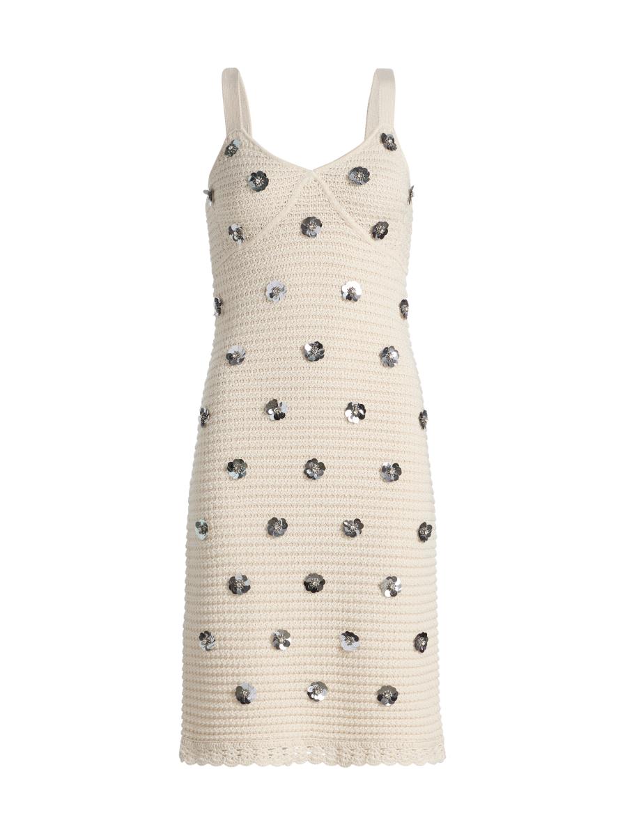 Toccin Women's Yoko Embellished Tweed Minidress