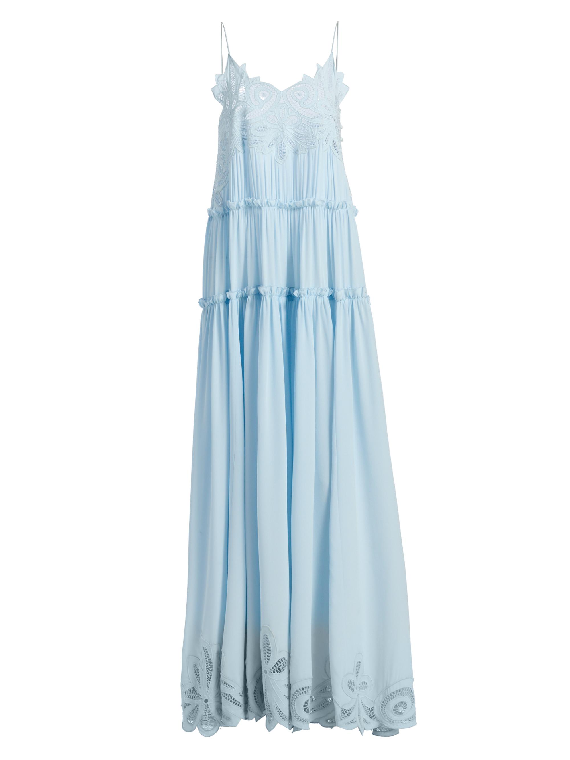Ulla Johnson Women's Filippa Silk Tiered Gown - Adriatic