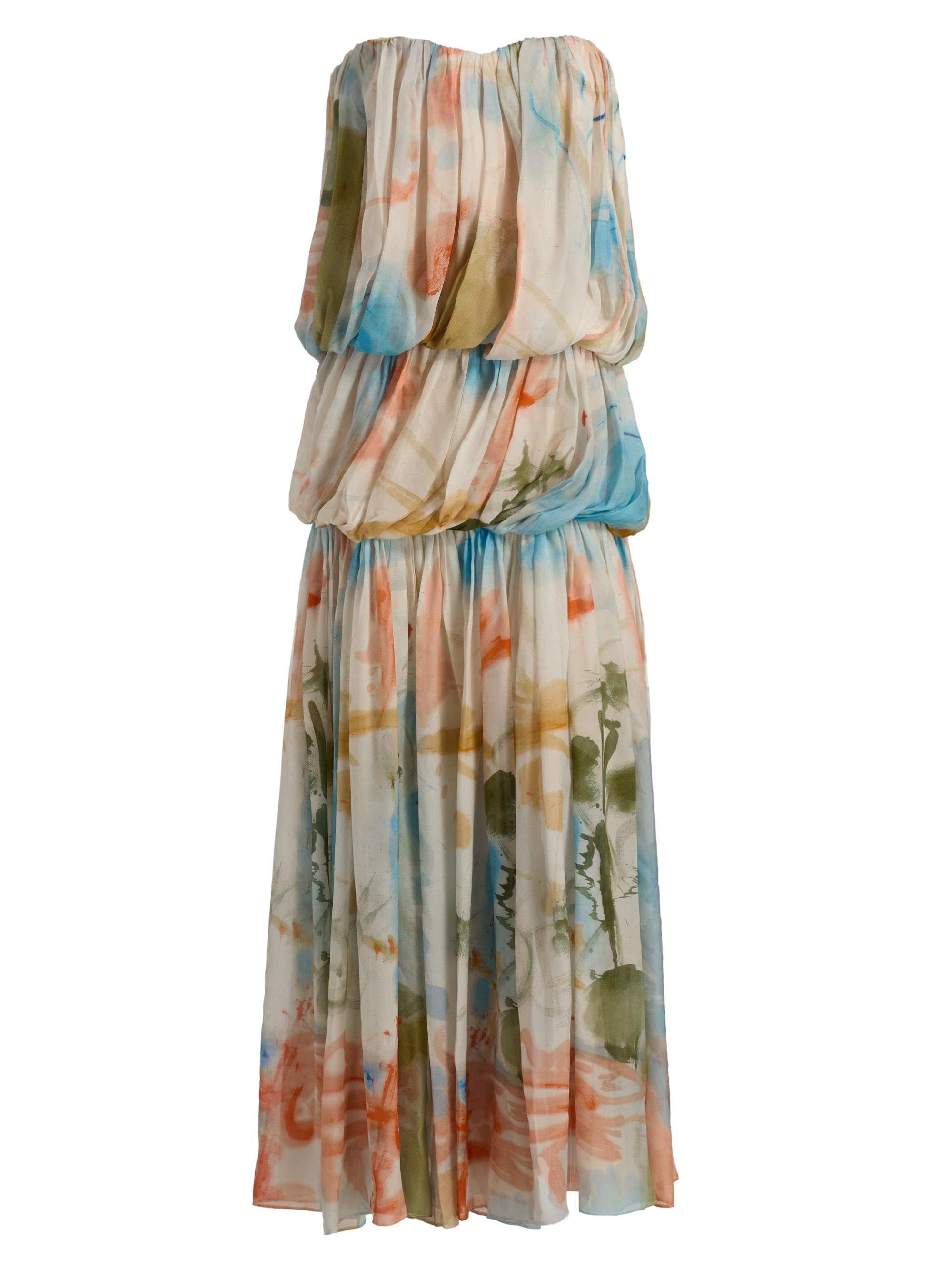 Ulla Johnson Women's Reverie Silk Tiered Gown - Western Dream