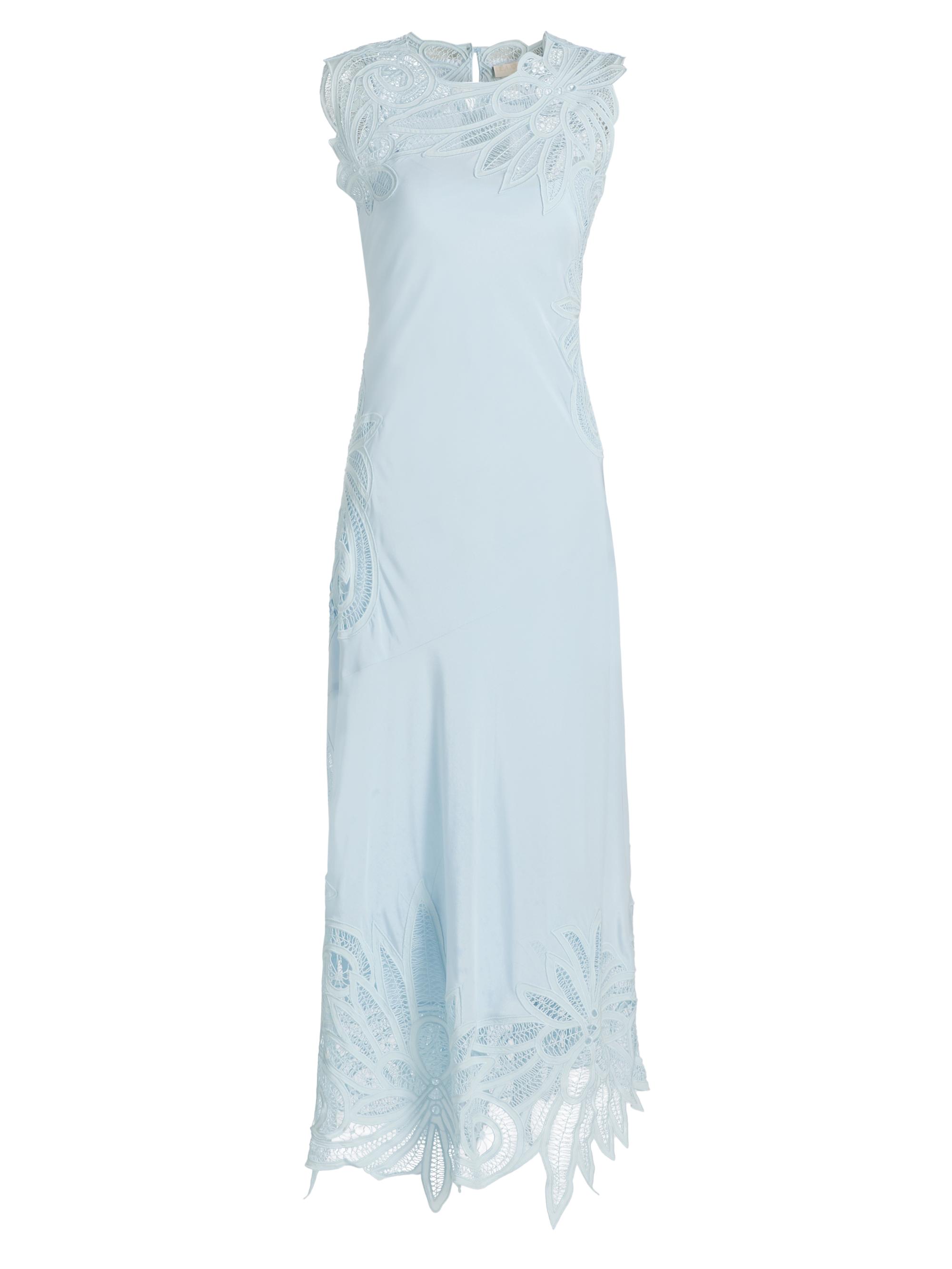 Ulla Johnson Women's Idra Silk Lace Midi-Dress - Adriatic