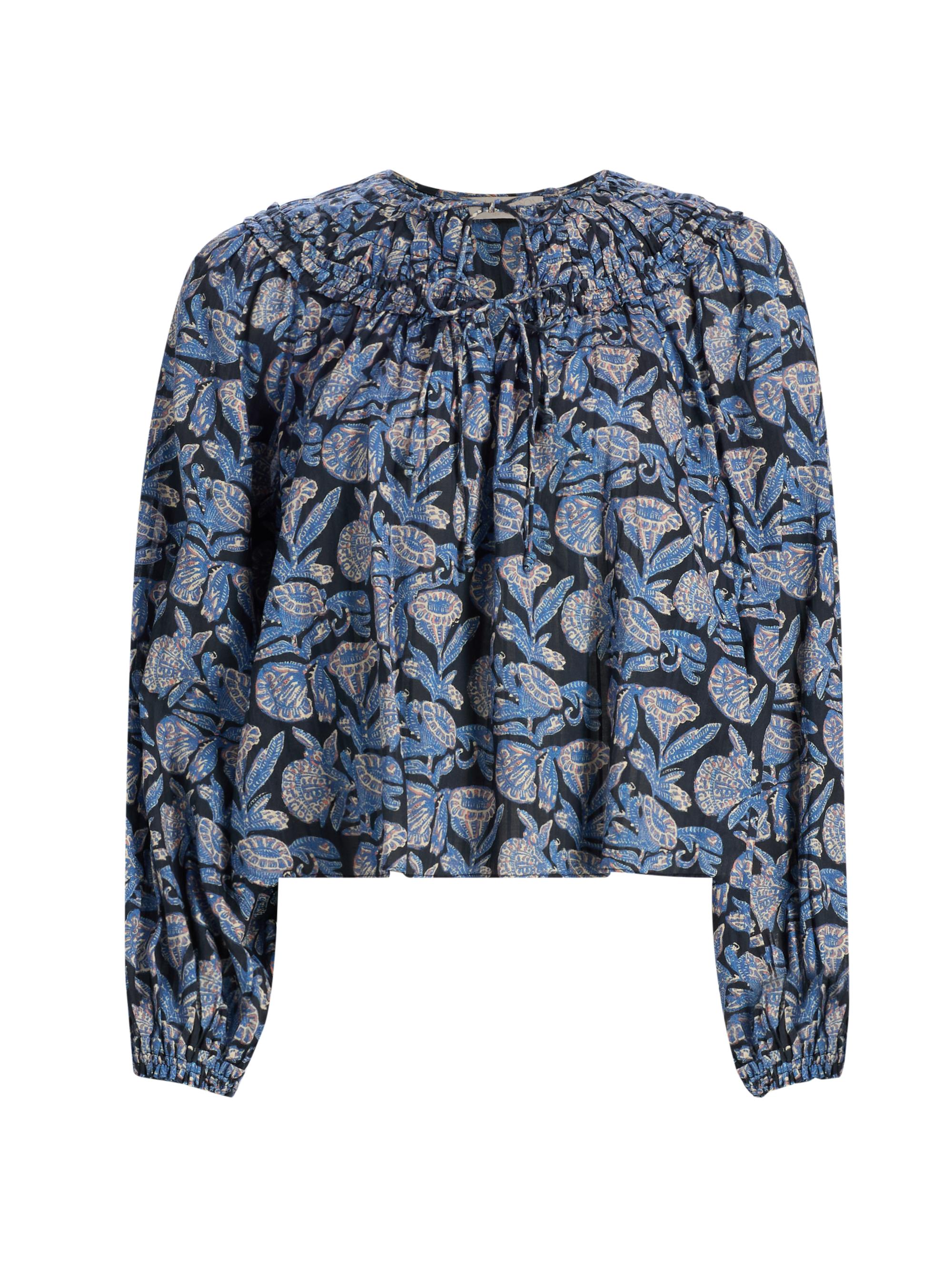 Ulla Johnson Women's Florelle Cotton-Blend Blouse - Zinnia