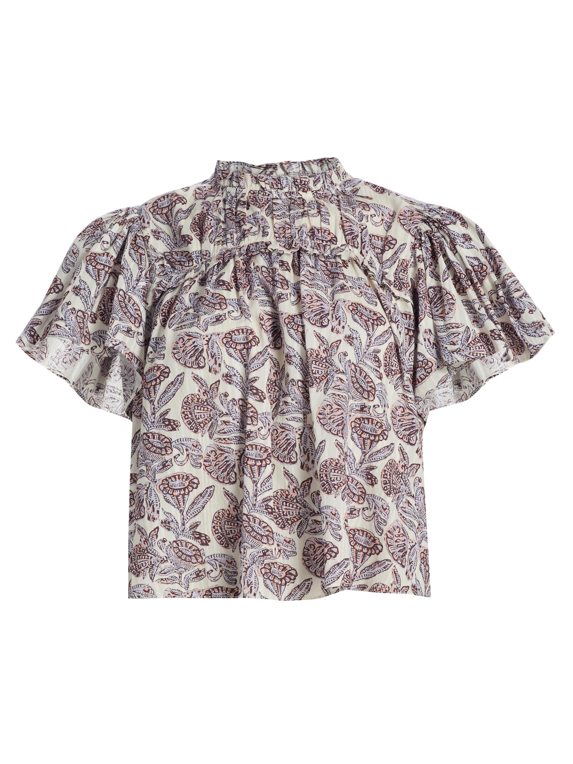 Ulla Johnson Women's Elvie Printed Ruffle Top - Meadow