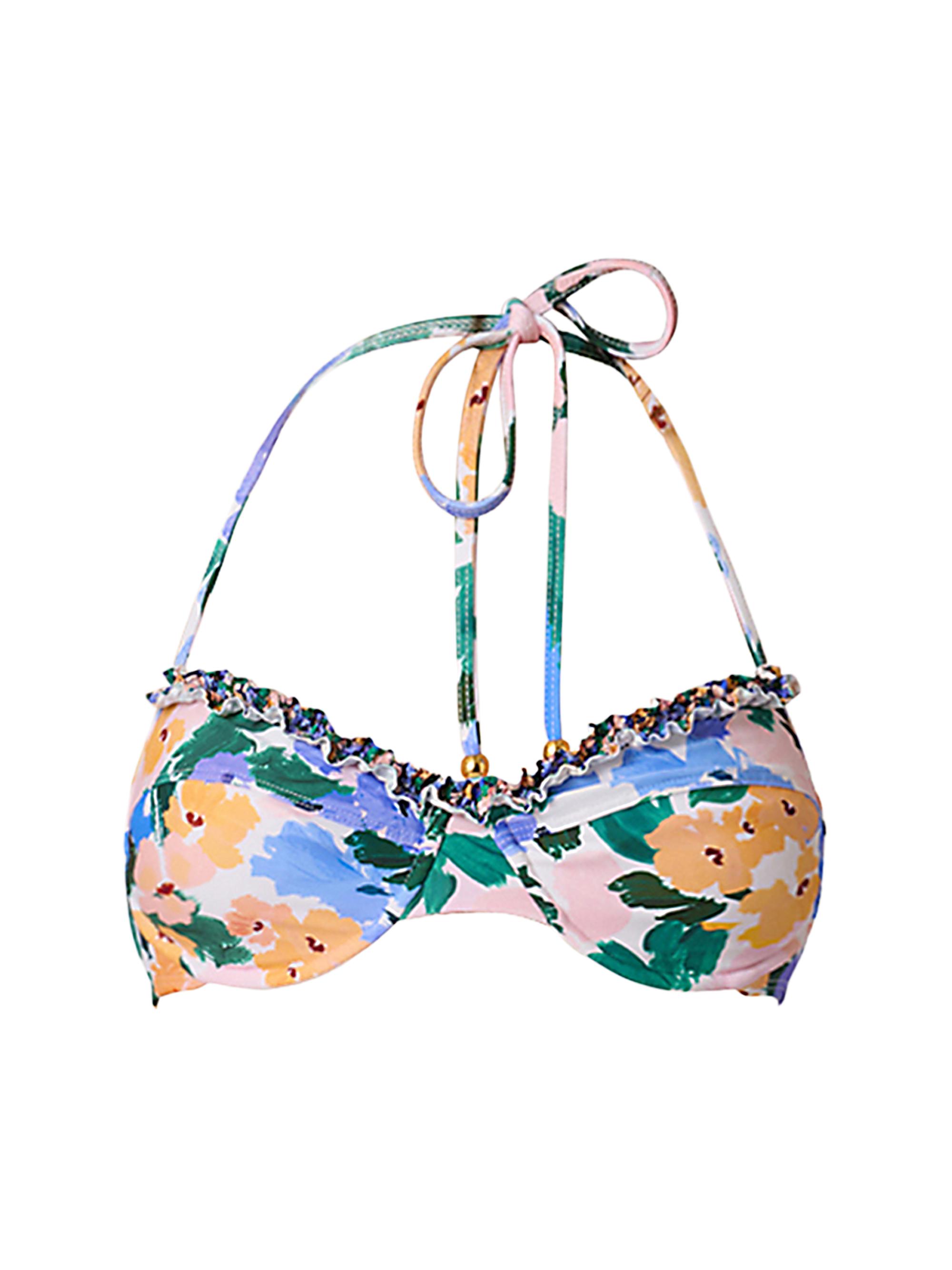 Floral Halterneck Bikini Top