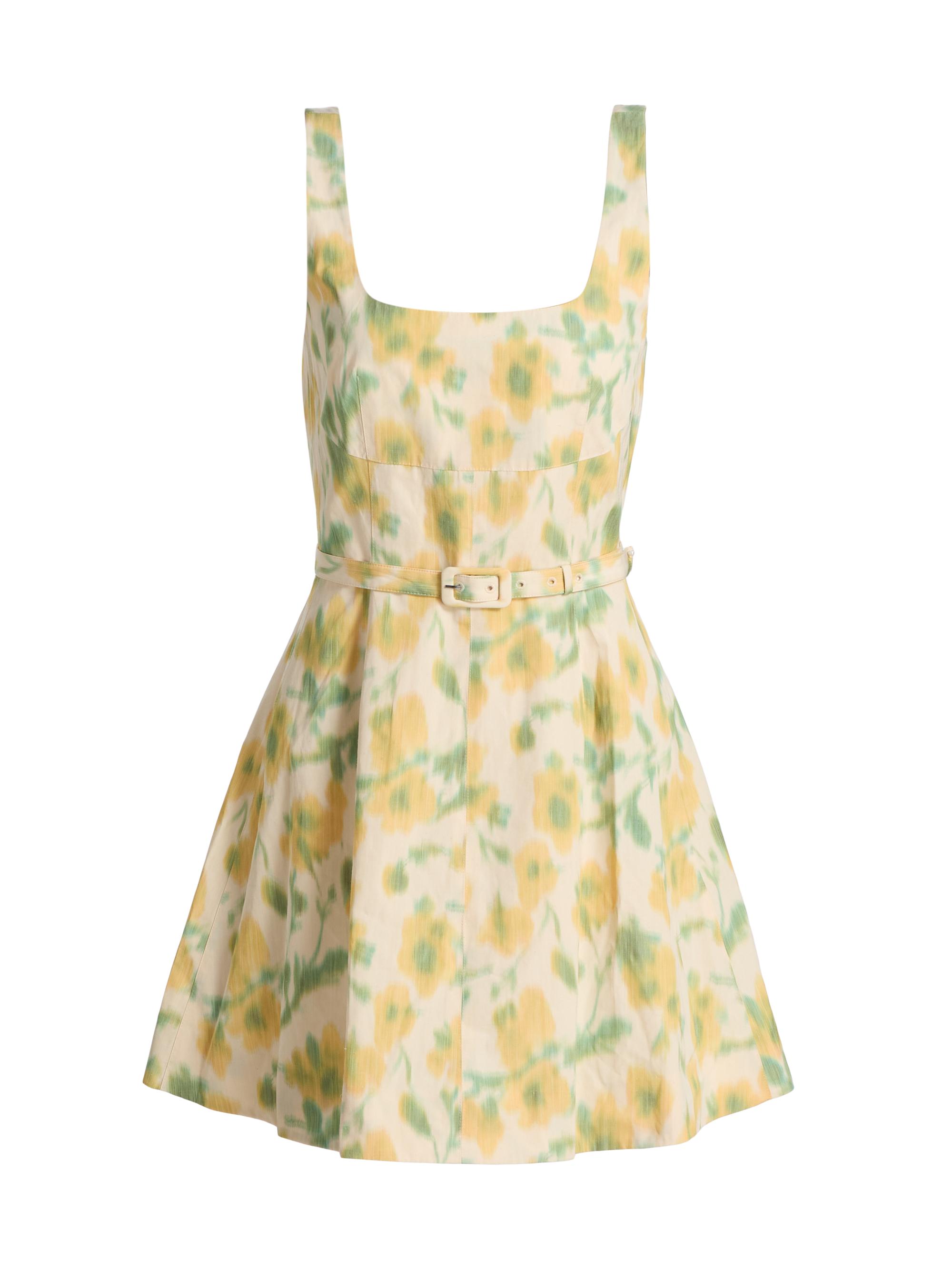 Tanya Taylor Women's Paige Floral Taffeta Minidress - Butter Multi
