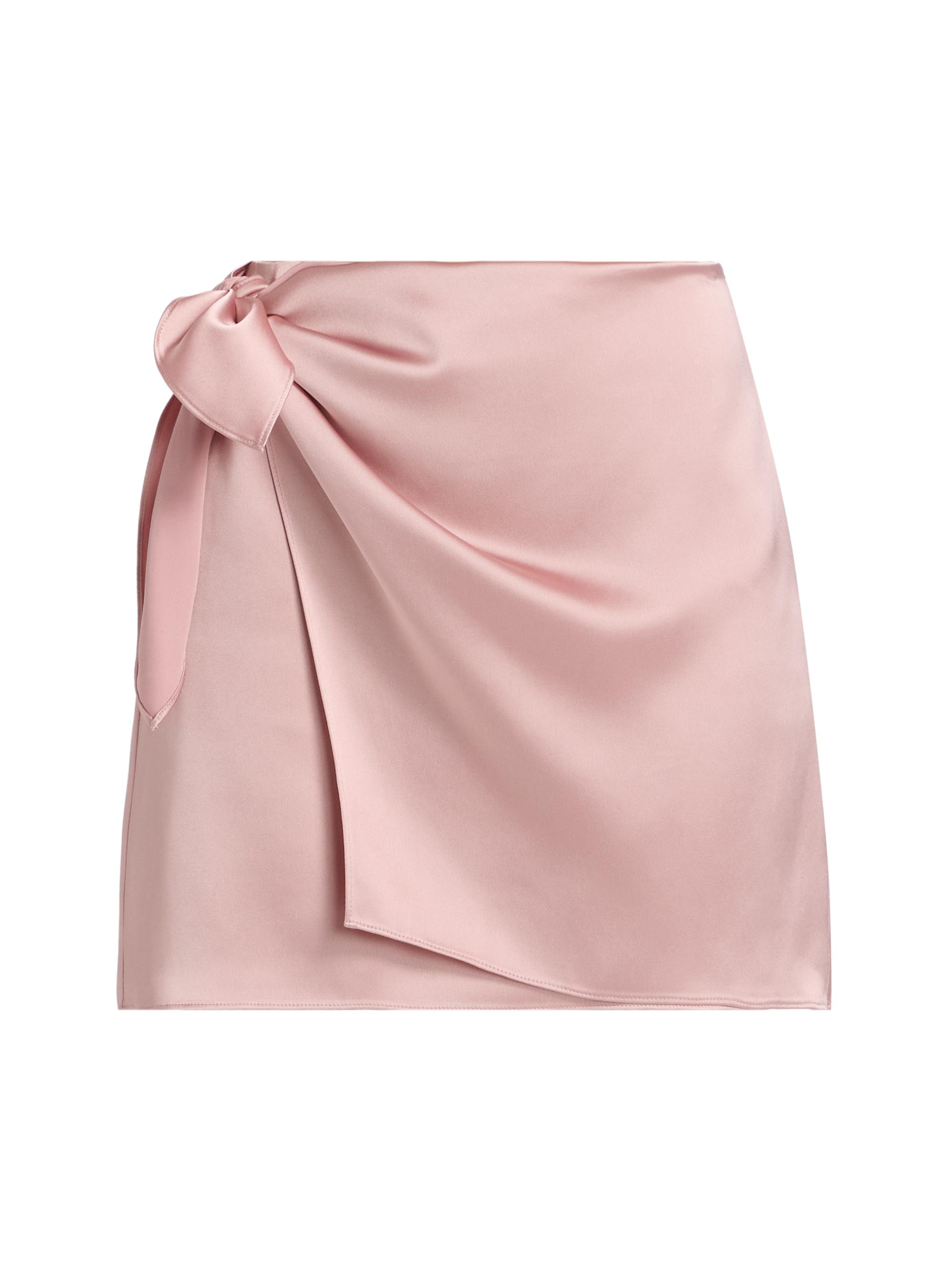 Tanya Taylor Women's Lydia Satin Crepe Miniskirt - Ballet Pink