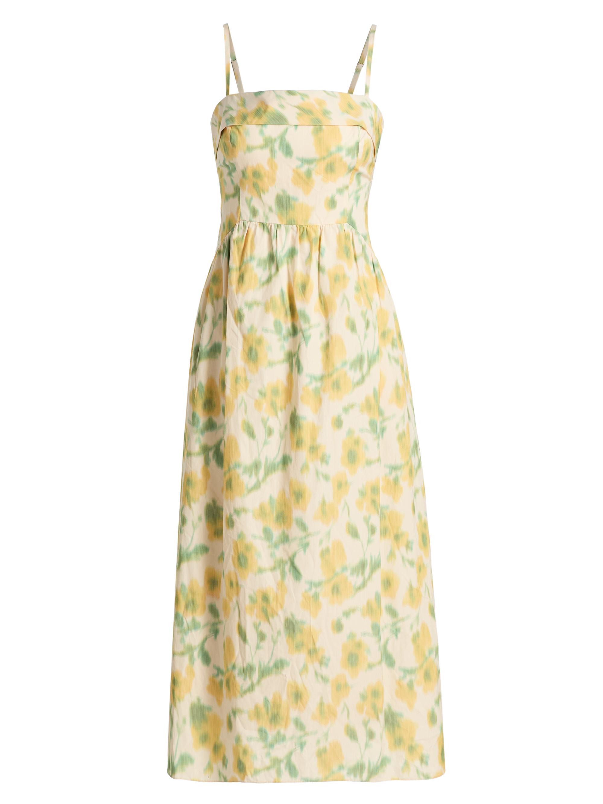 Tanya Taylor Women's Gigi Cascading Floral Midi-Dress - Butter Multi