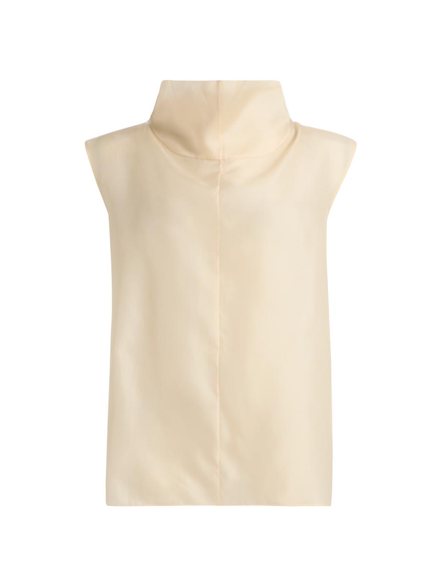 Altuzarra Women's Blaine Funnel Neck Silk Top In Multi