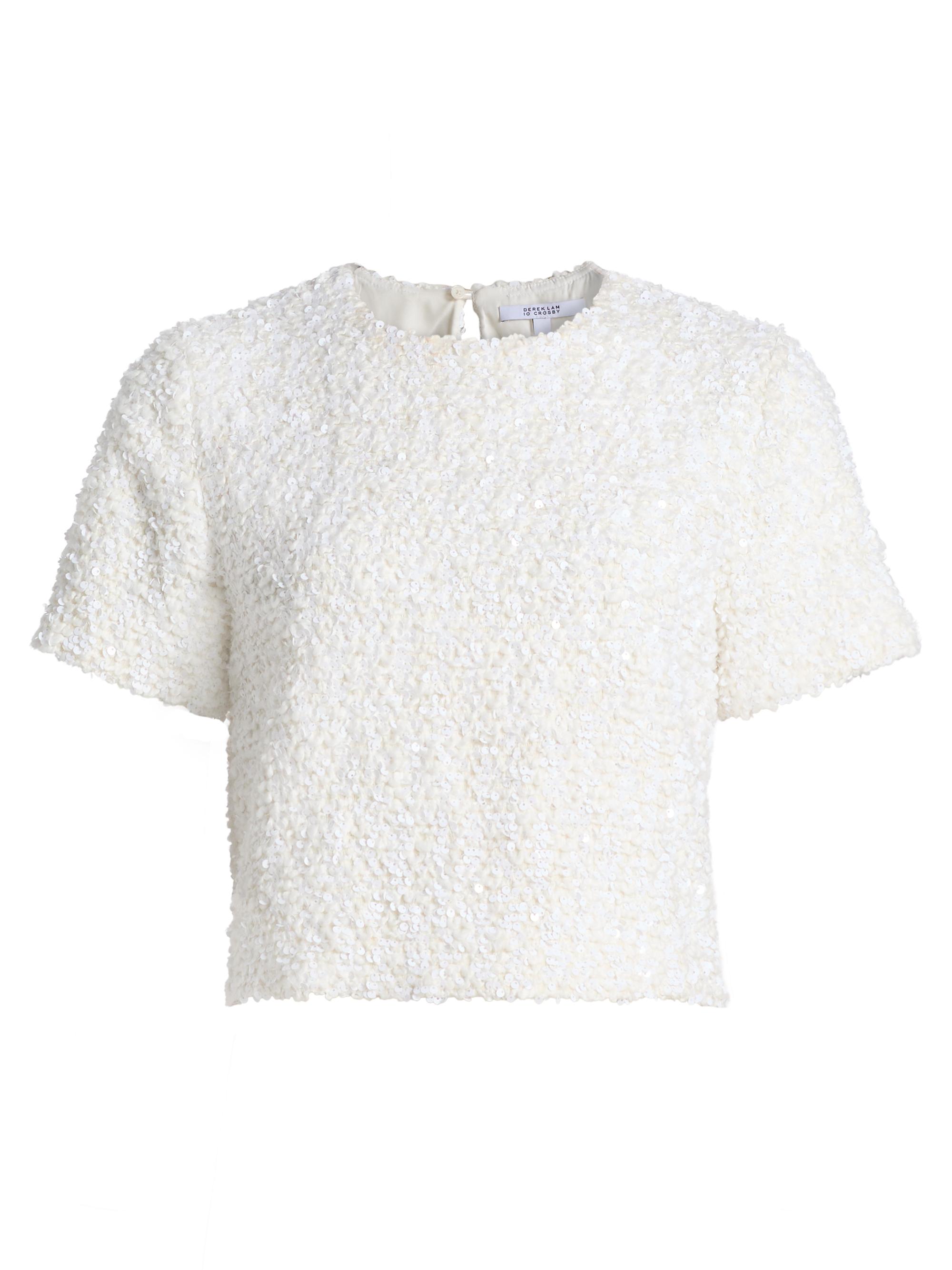 Derek Lam 10 Crosby Samaria Lace Top | Saks Fifth Avenue