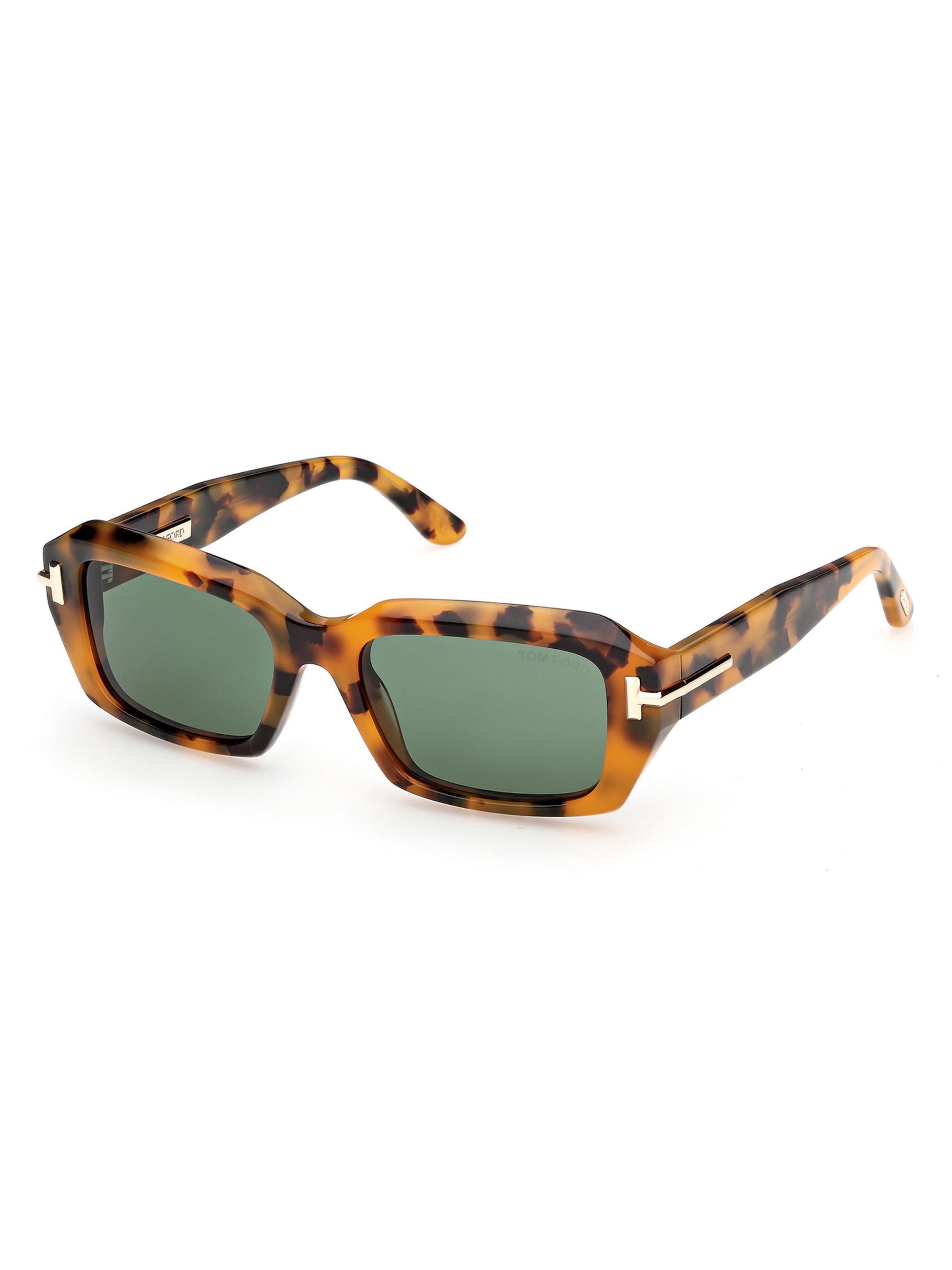 TOM FORD Women's 53MM Rectangular Sunglasses - Brown Green - Women's Accessories