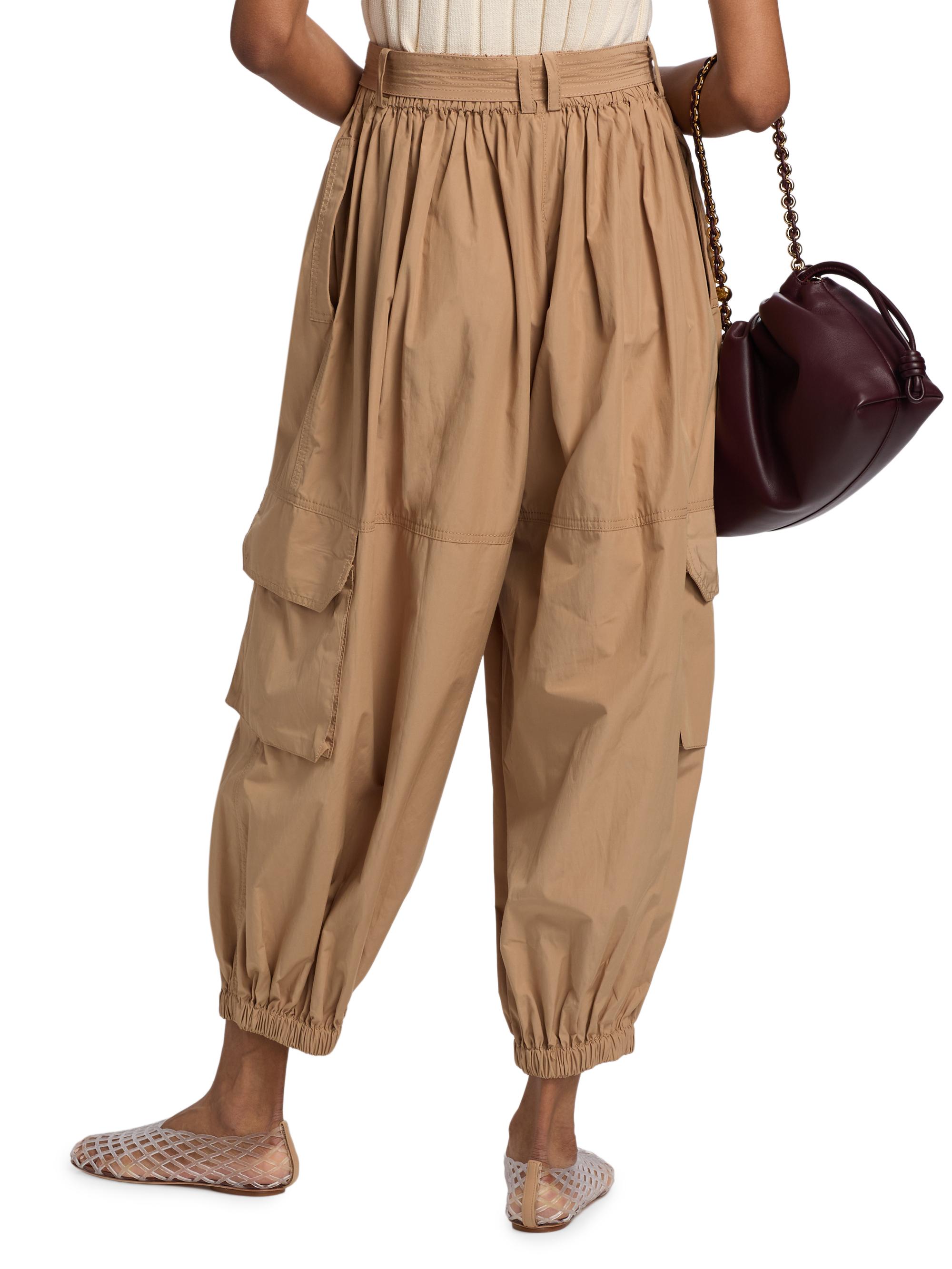 Derek Lam 10 Crosby Tamsin Poplin Balloon-Leg Cargo Pants | Saks