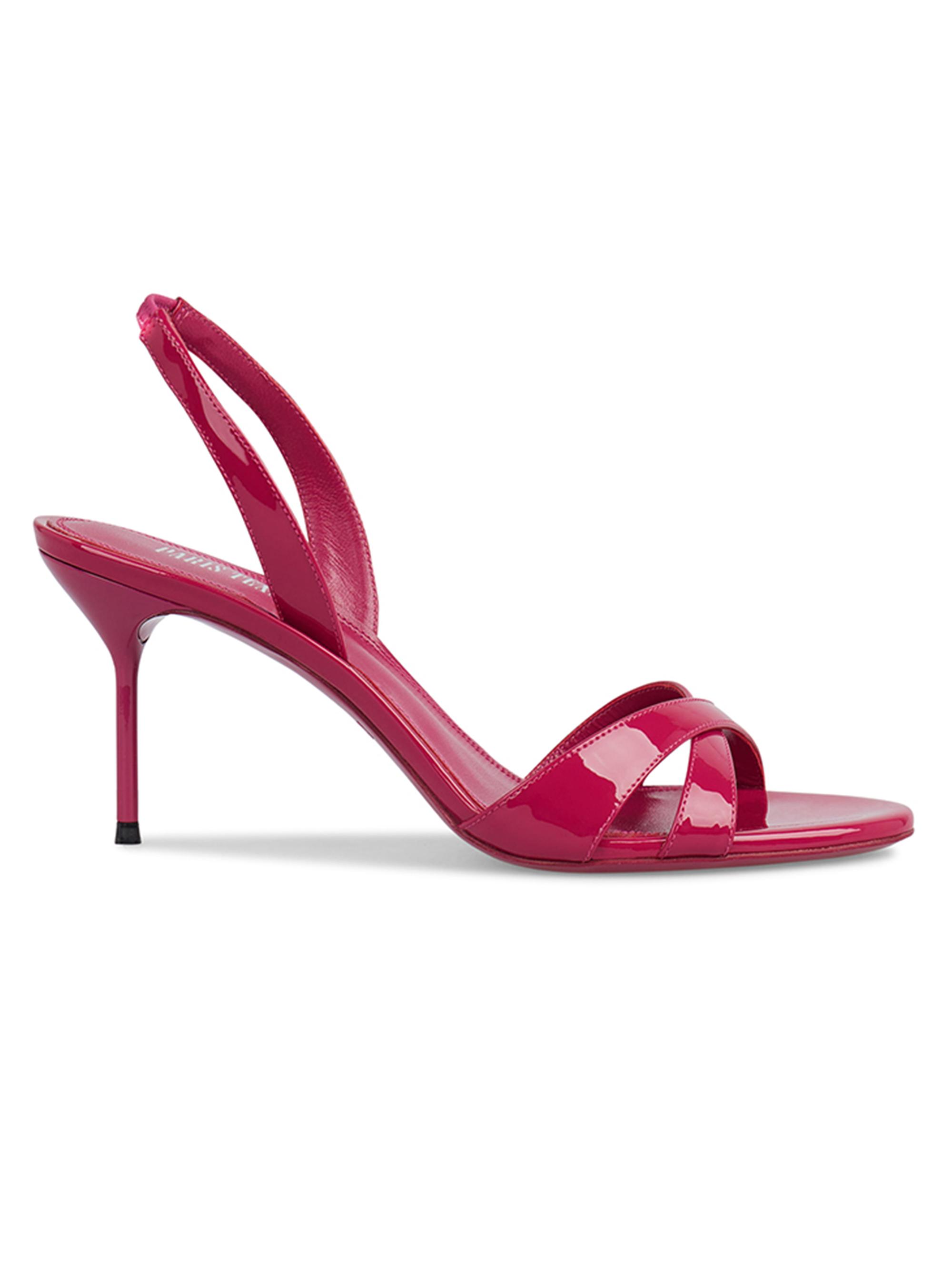 Paris Texas Women's Lidia 70MM Patent Leather Slingback Sandals - Orchid