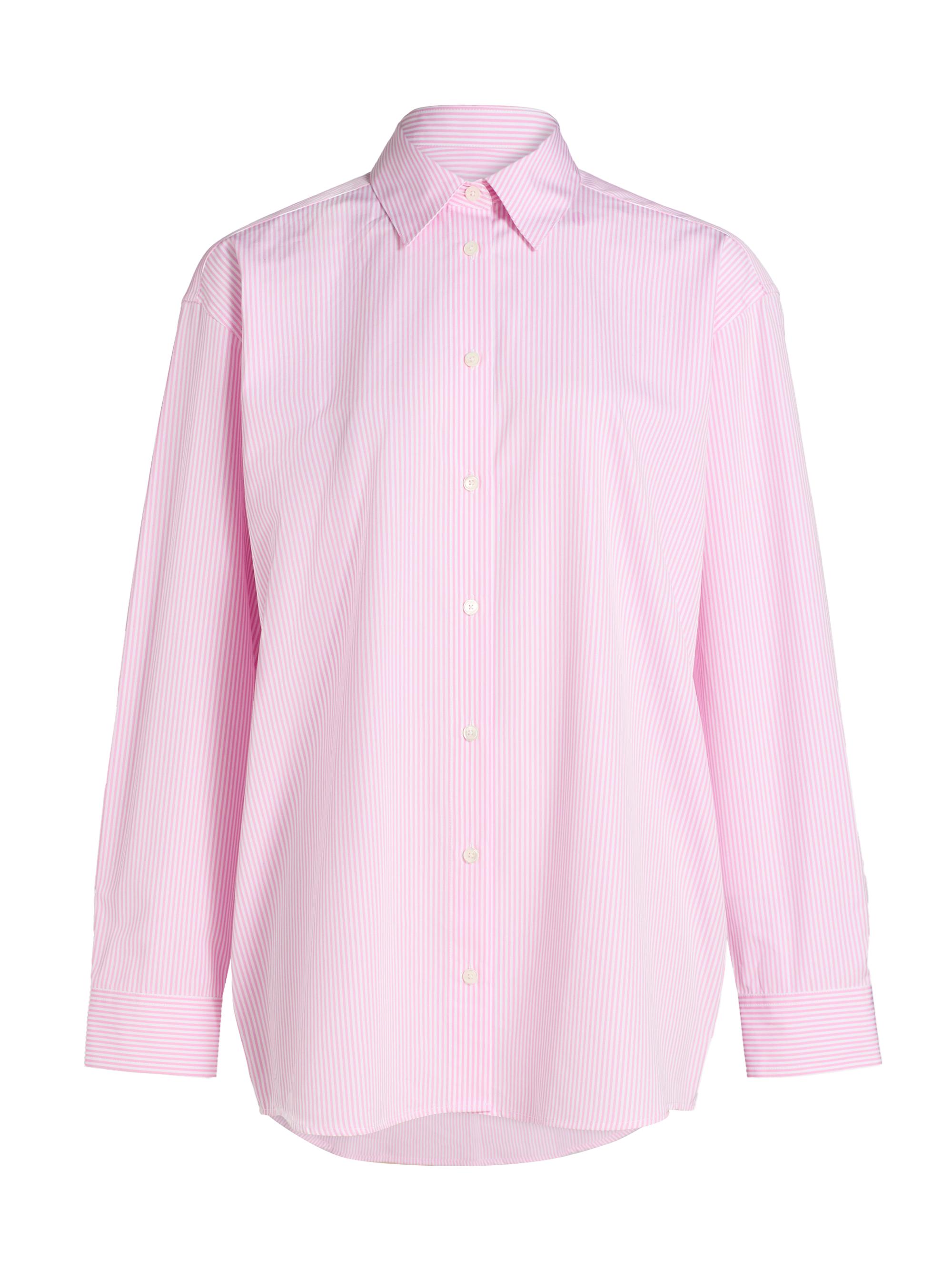 Toteme Women's Classic Tumbled Striped Shirt - White Bloom - Women's Clothing