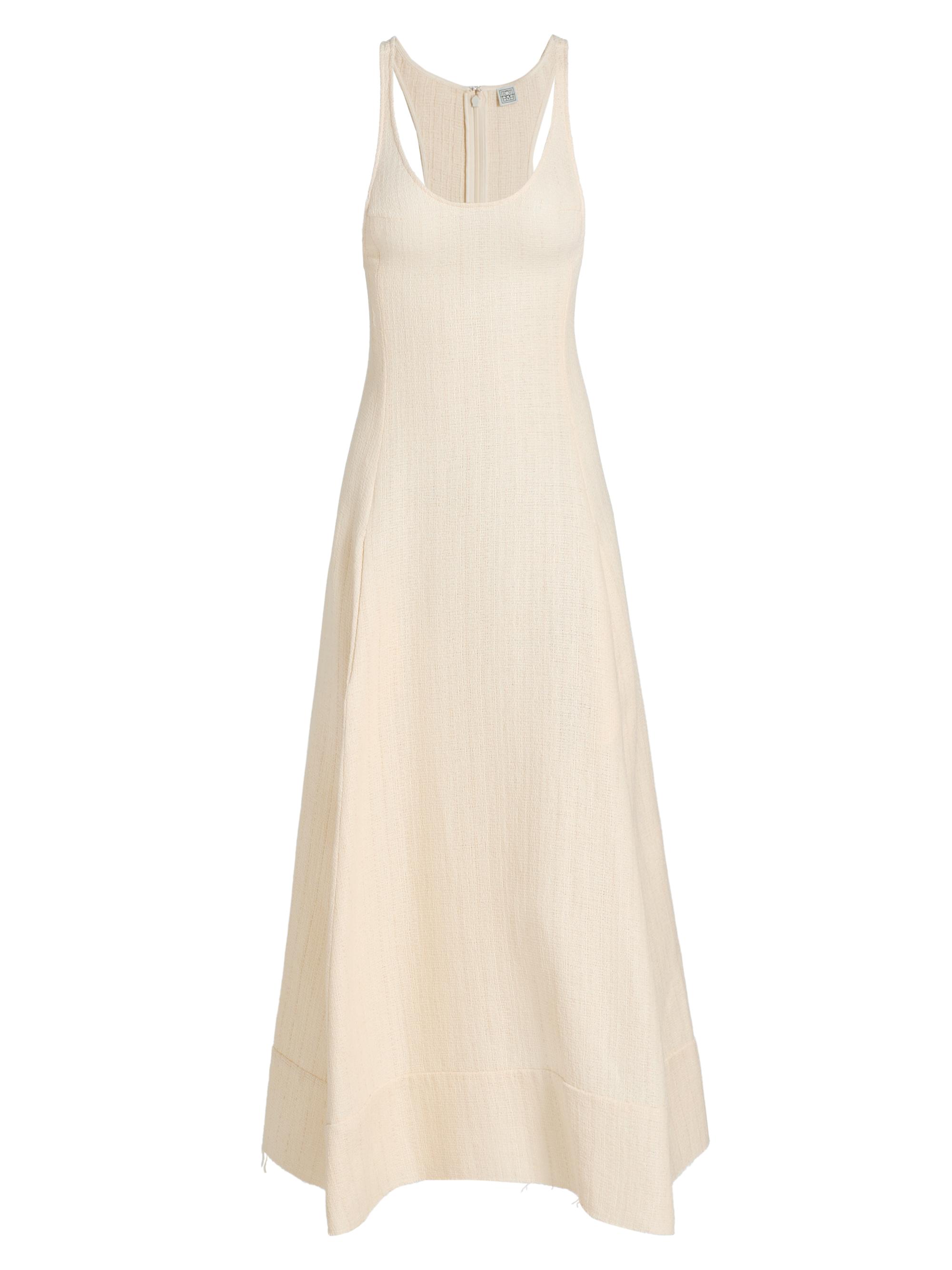 Sculpted Cotton Maxi Dress