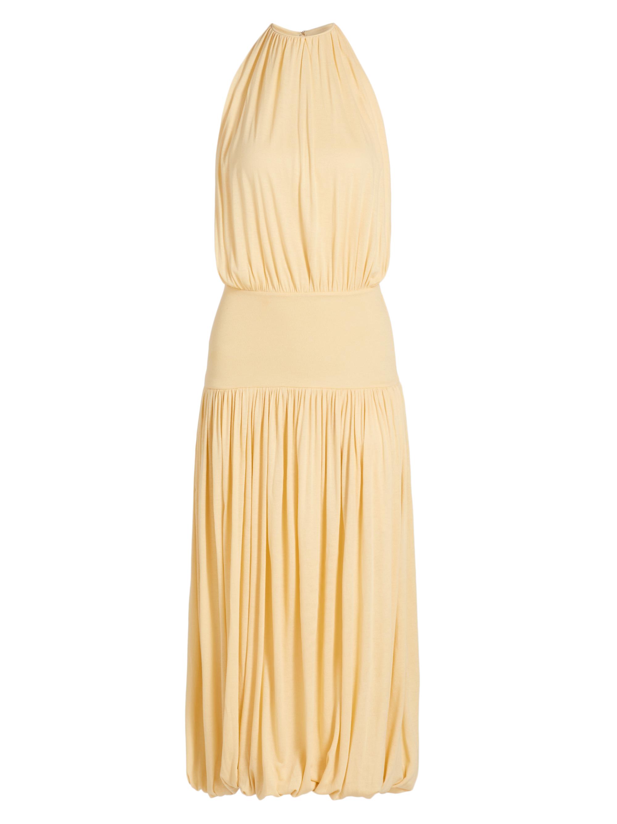 Soft Gathered Midi-Dress