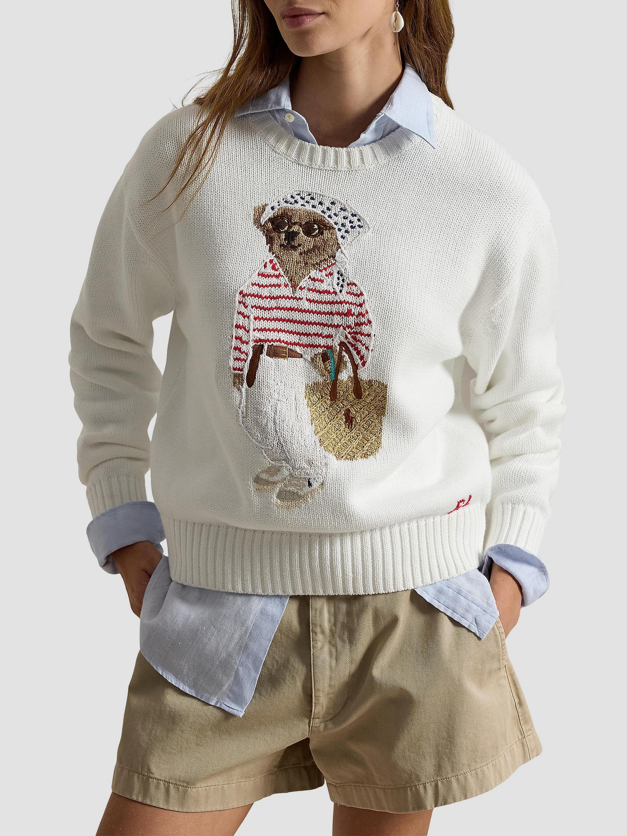 Polo Ralph Lauren Polo Bear Cotton Sweater | Saks Fifth Avenue