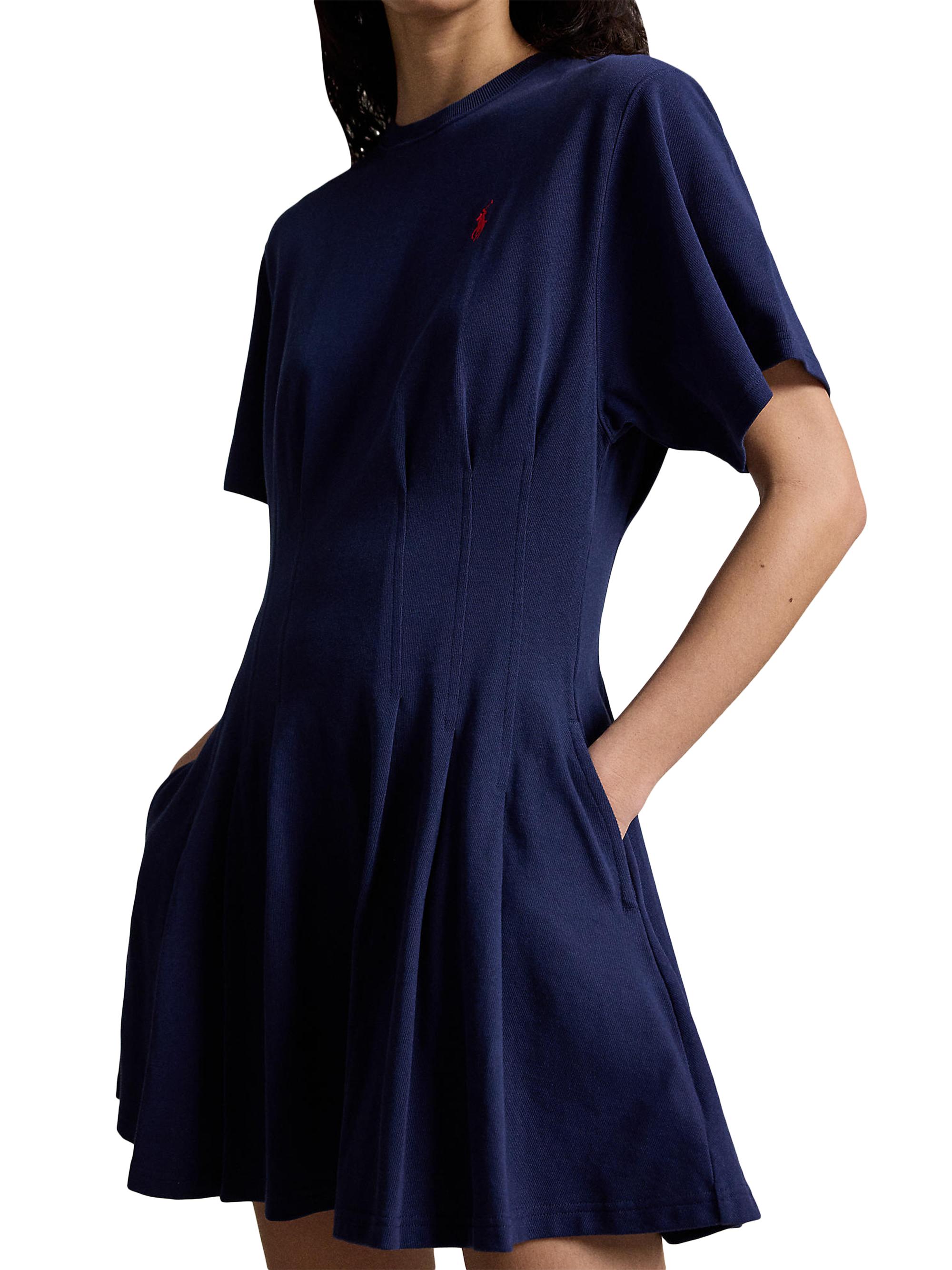 polo ralph lauren womens t shirt dress Polo Ralph Lauren Short Sleeve T-Shirt Dress in Grey
