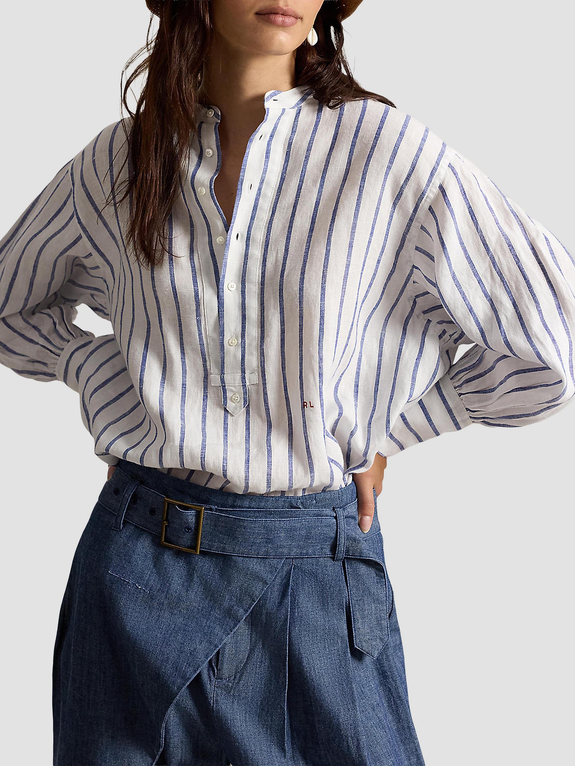 Polo Ralph Lauren Striped Linen Shirt | Saks Fifth Avenue