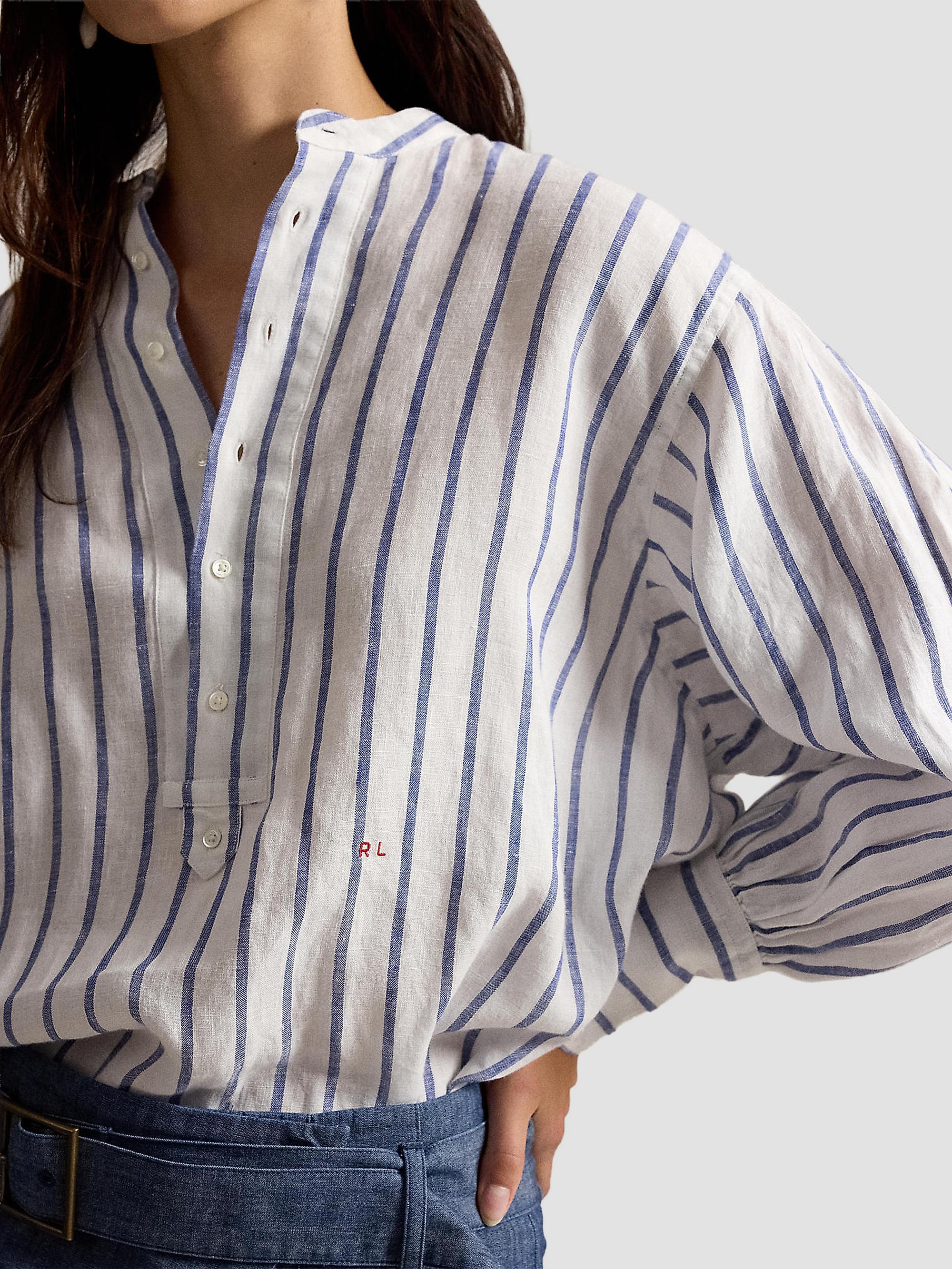 Polo Ralph Lauren Striped Linen Shirt | Saks Fifth Avenue