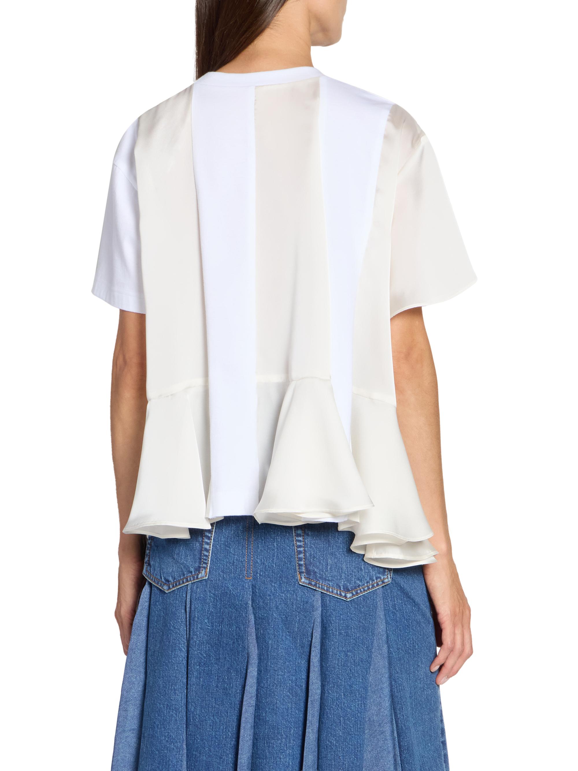 Sacai Satin Cotton Jersey T-Shirt | Saks Fifth Avenue