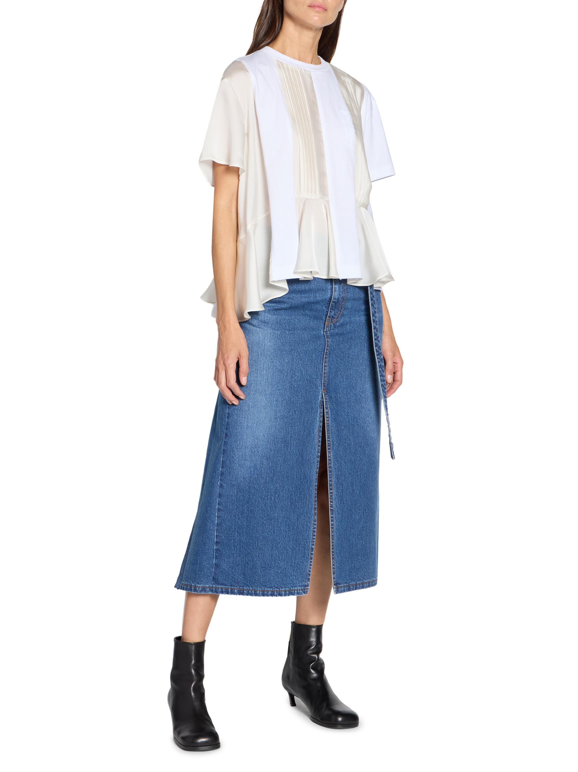 Sacai Satin Cotton Jersey T-Shirt | Saks Fifth Avenue