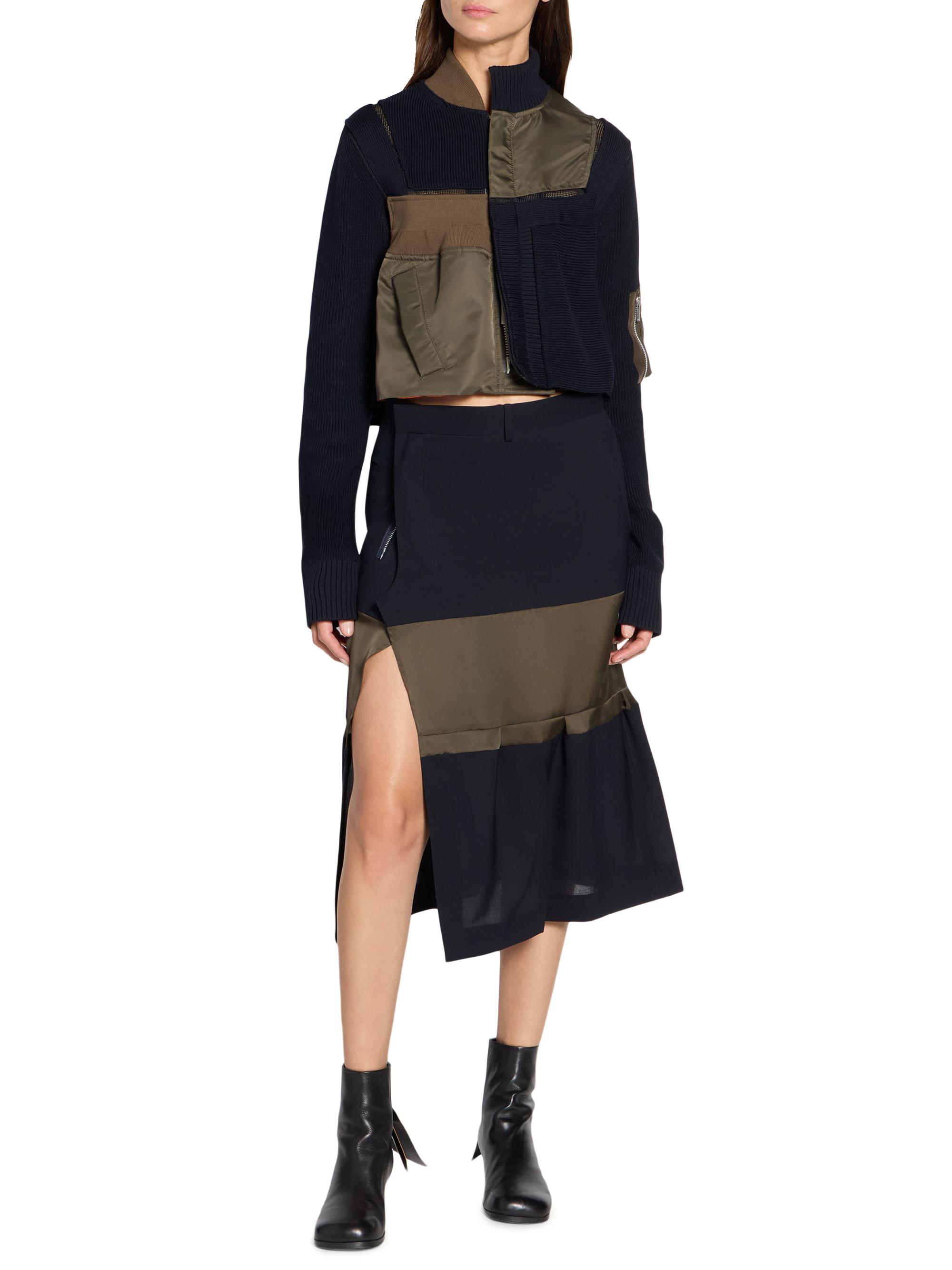 sacai Cotton-Nylon Knit Blouson Jacket | Saks Fifth Avenue
