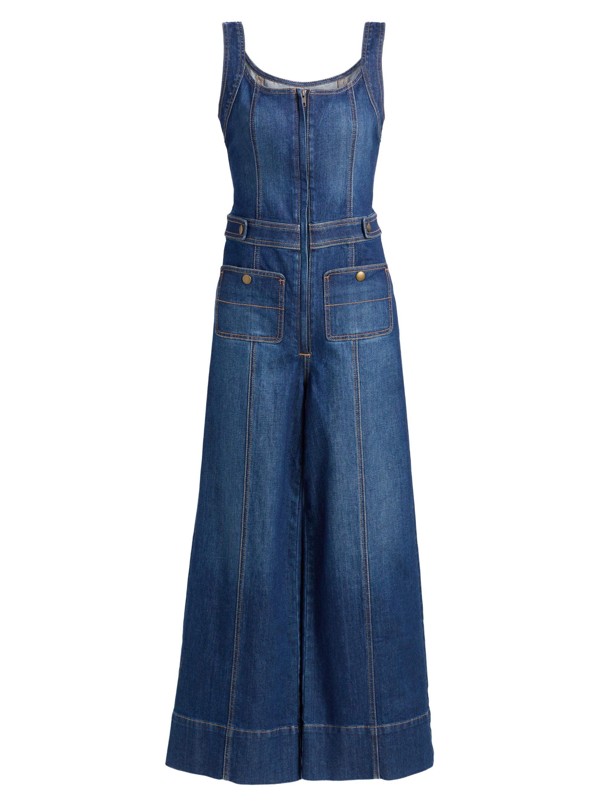BALMAN ピエールバルマン　デニムワンピース Ramy Brook Bell Denim Jumpsuit | Saks Fifth Avenue