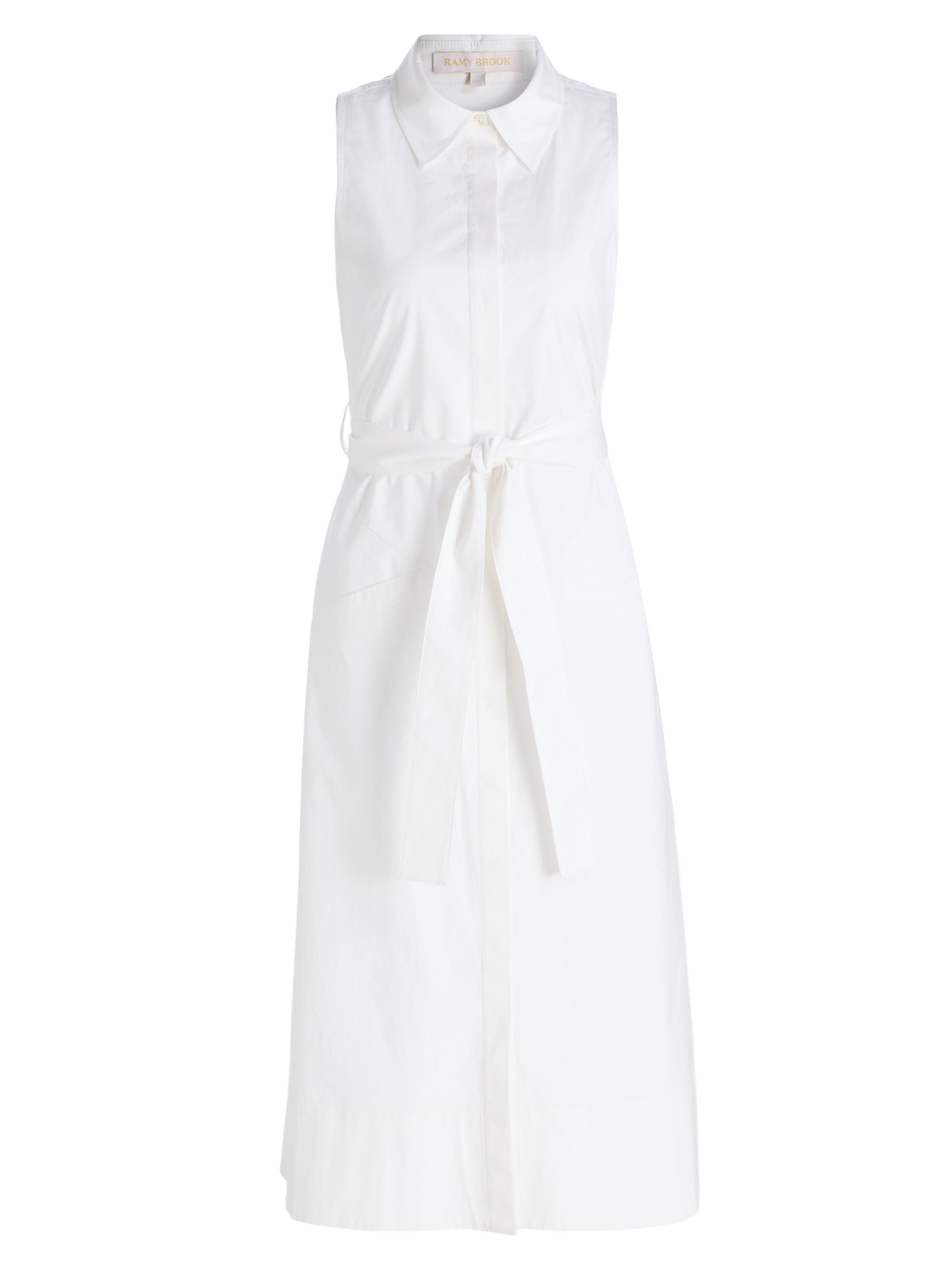 Ramy Brook Women's Darcey Belted A-Line Midi-Dress - White