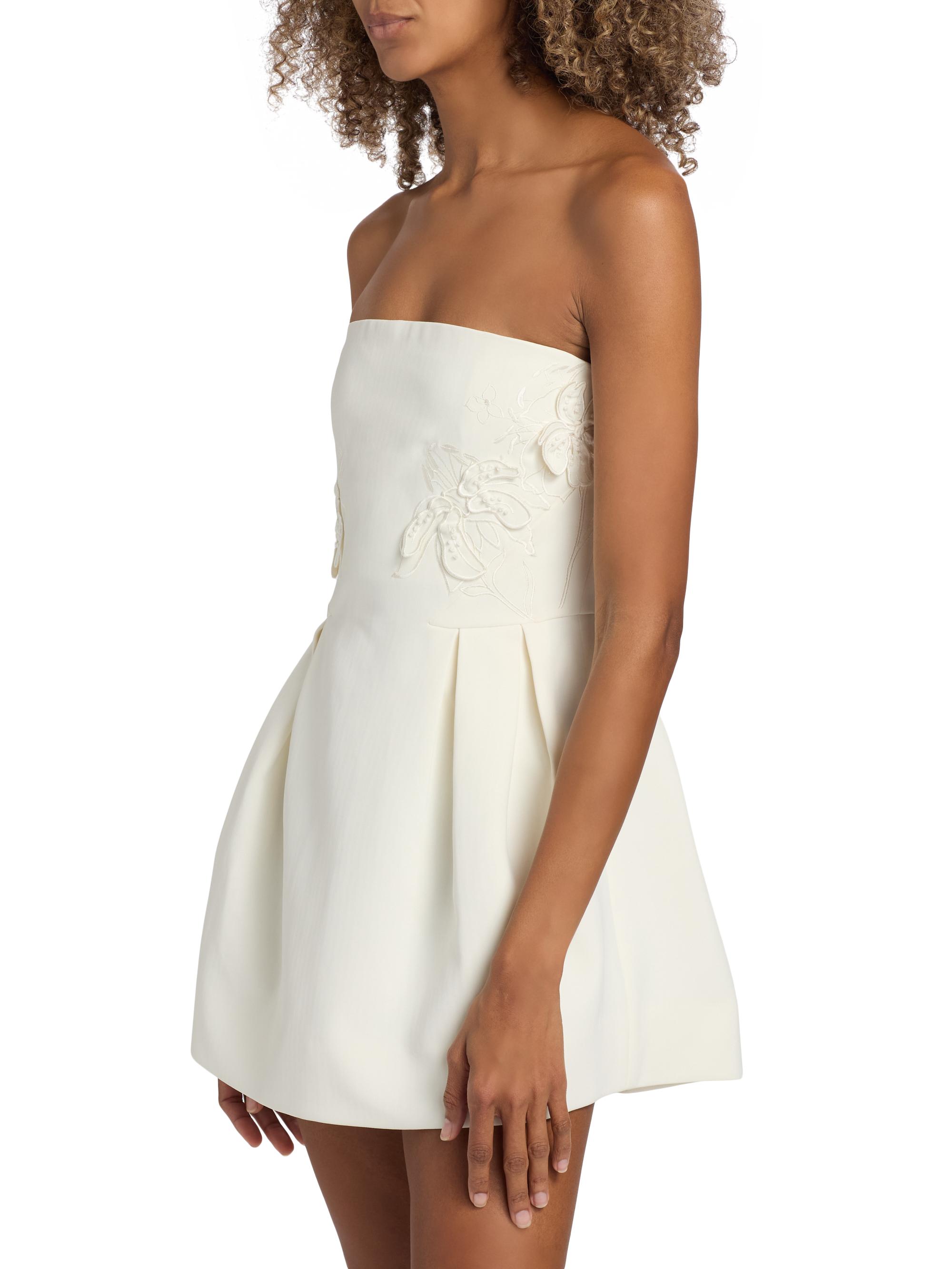 Ramy Brook Lily Appliquéd Strapless Minidress | Saks Fifth Avenue