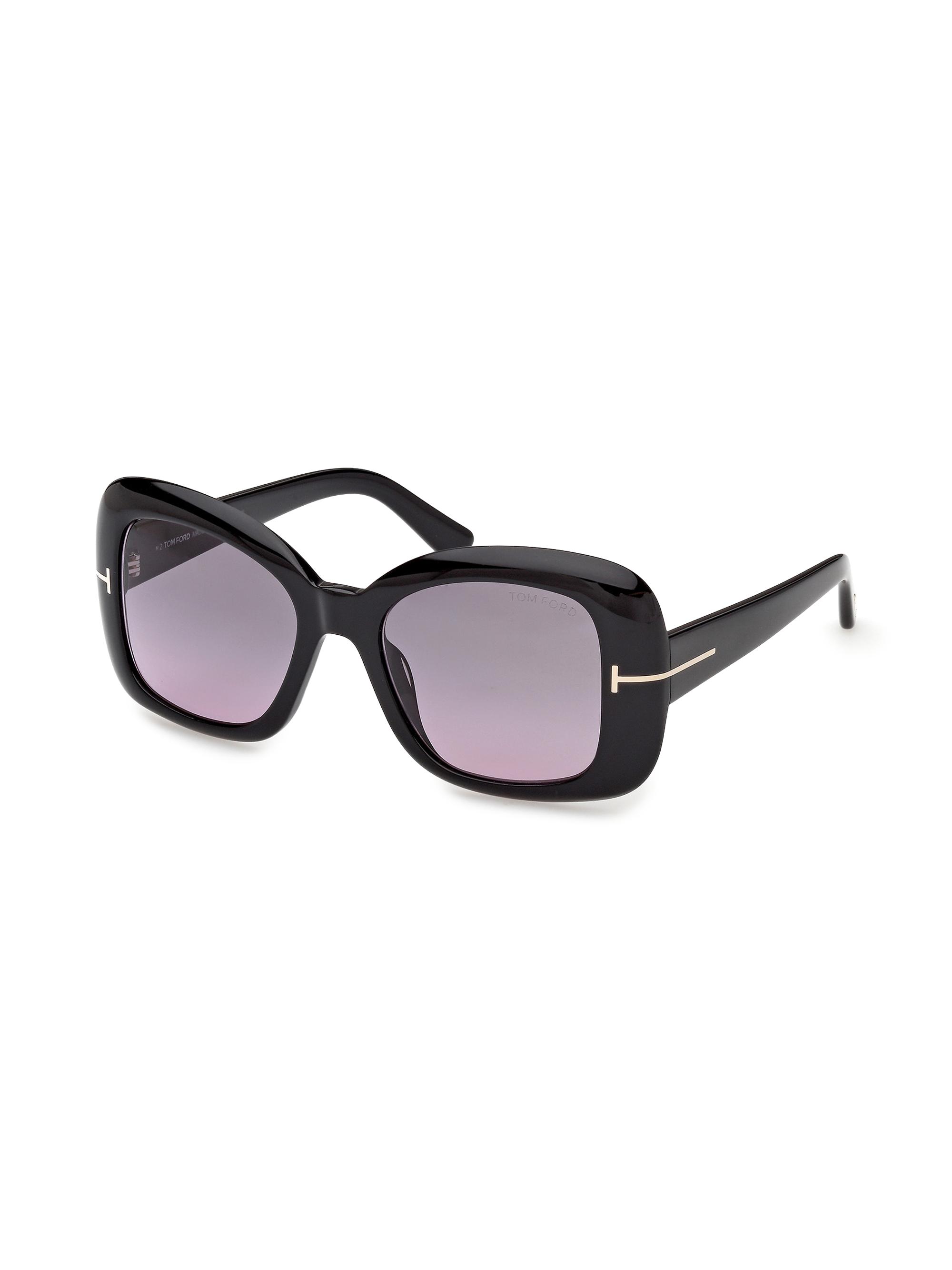 TOM FORD Women's Sandra-02 52MM Square Sunglasses - Black Purple