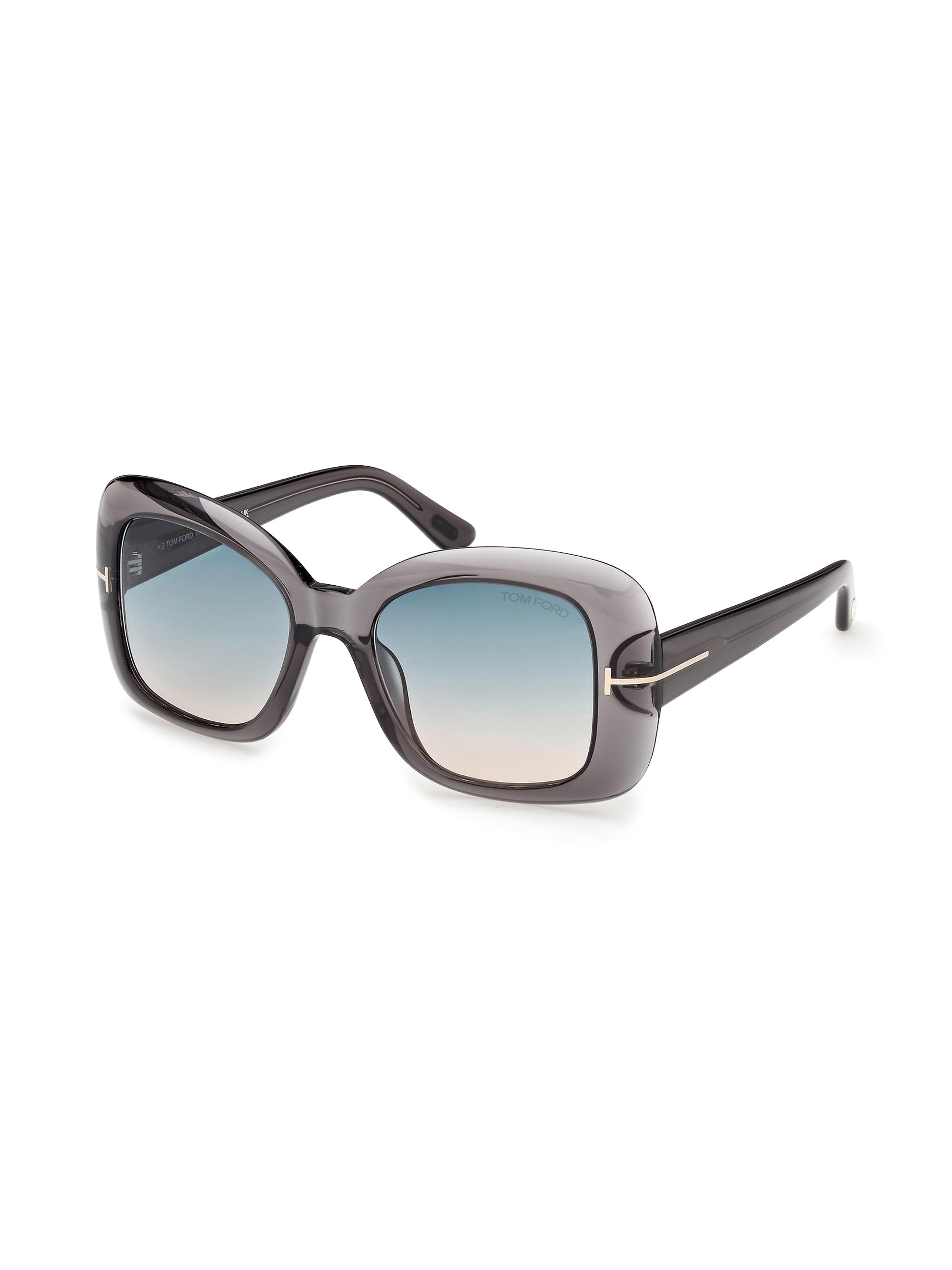 TOM FORD Women's Sandra-02 52MM Square Sunglasses - Grey Turquoise