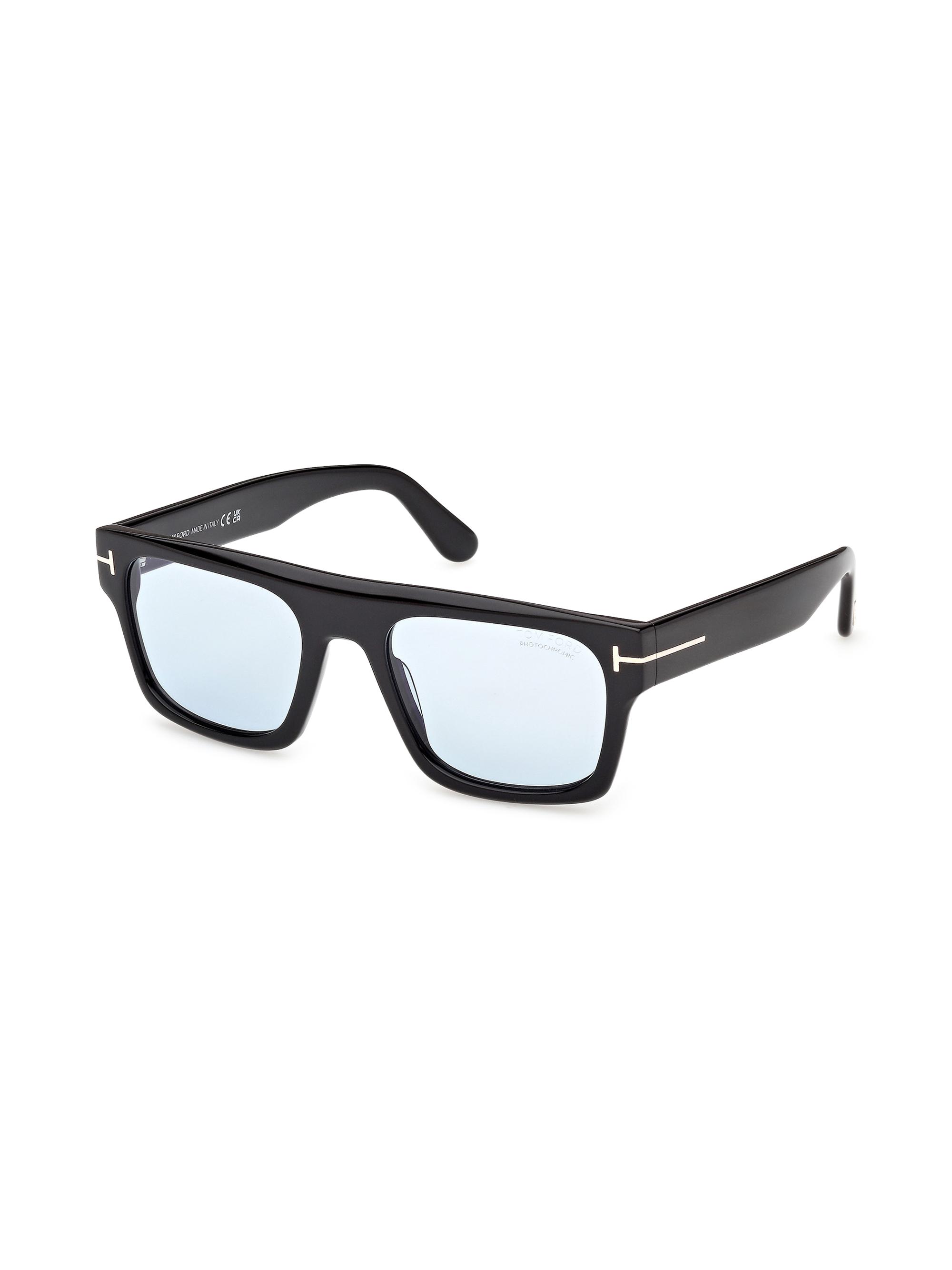 TOM FORD Women's Cyrus 53MM Rectangular Sunglasses - Black Blue | Thumbnail 9