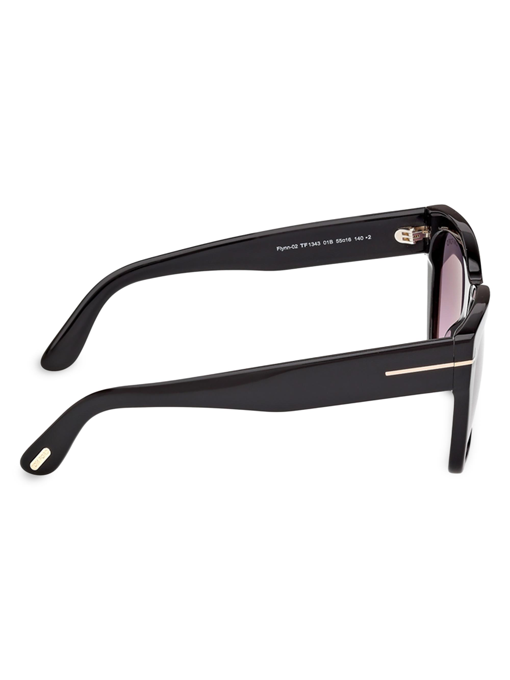 TOM FORD Flynn 55MM Square Sunglasses | Saks Fifth Avenue