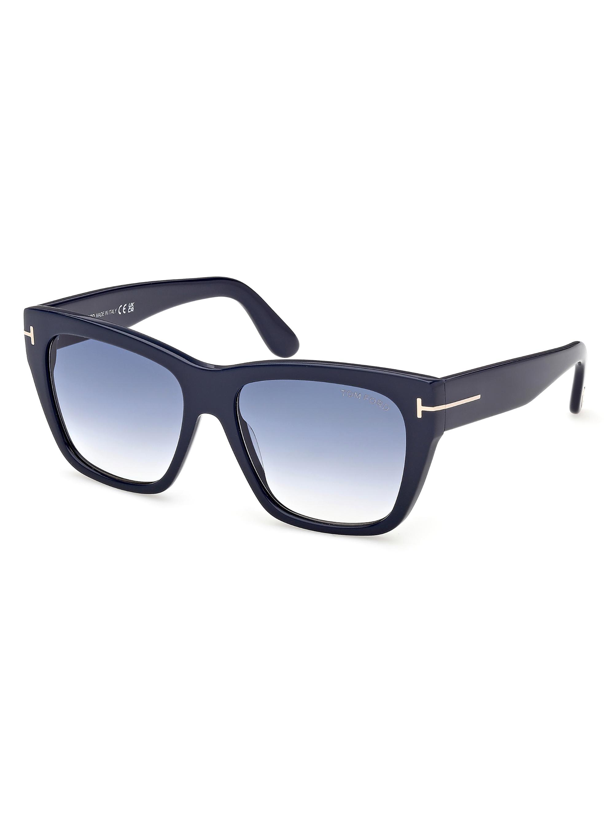 TOM FORD Women's Flynn 55MM Square Sunglasses - Blue