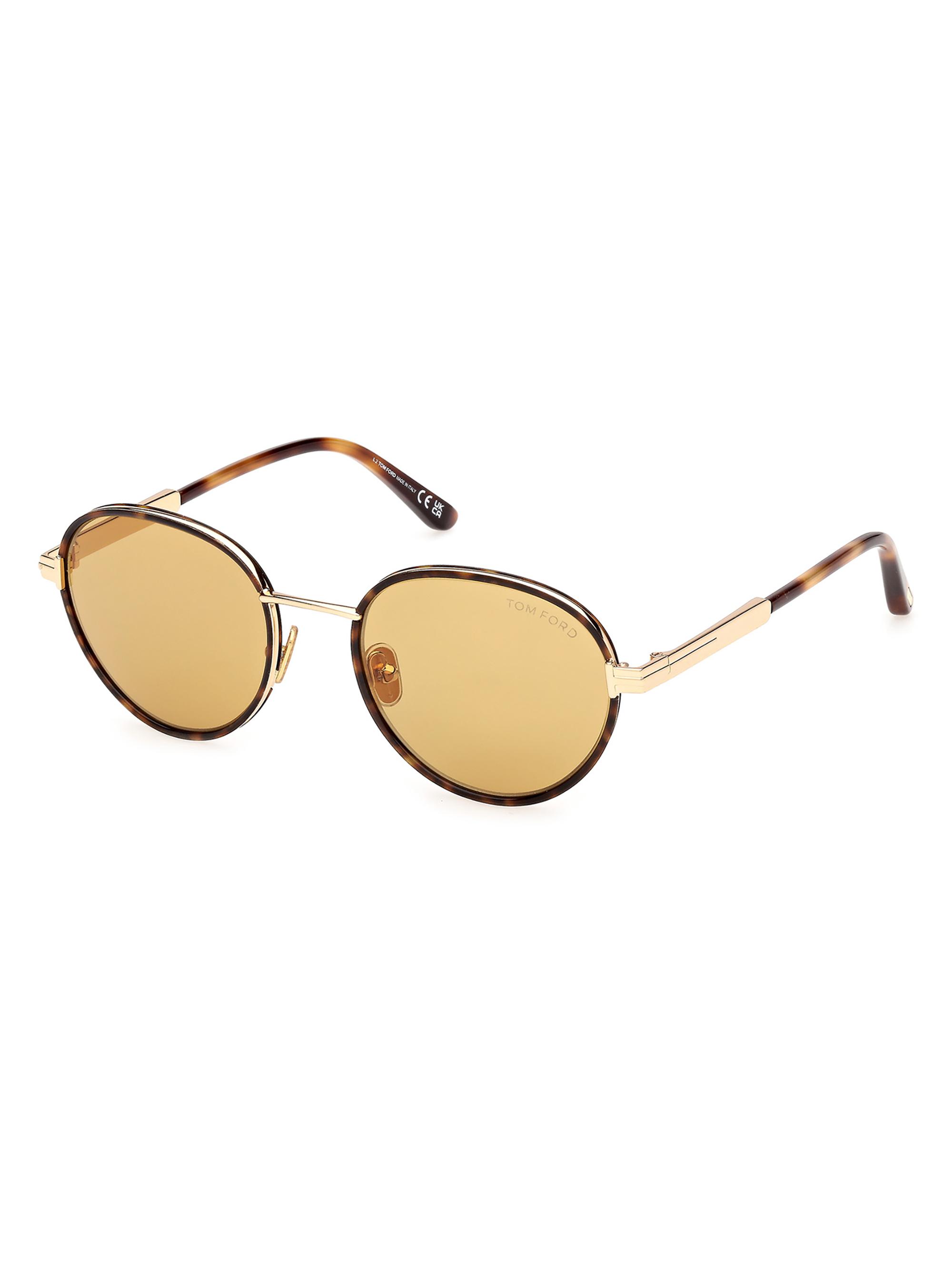 TOM FORD Women's Jet 51MM Round Sunglasses - Gold