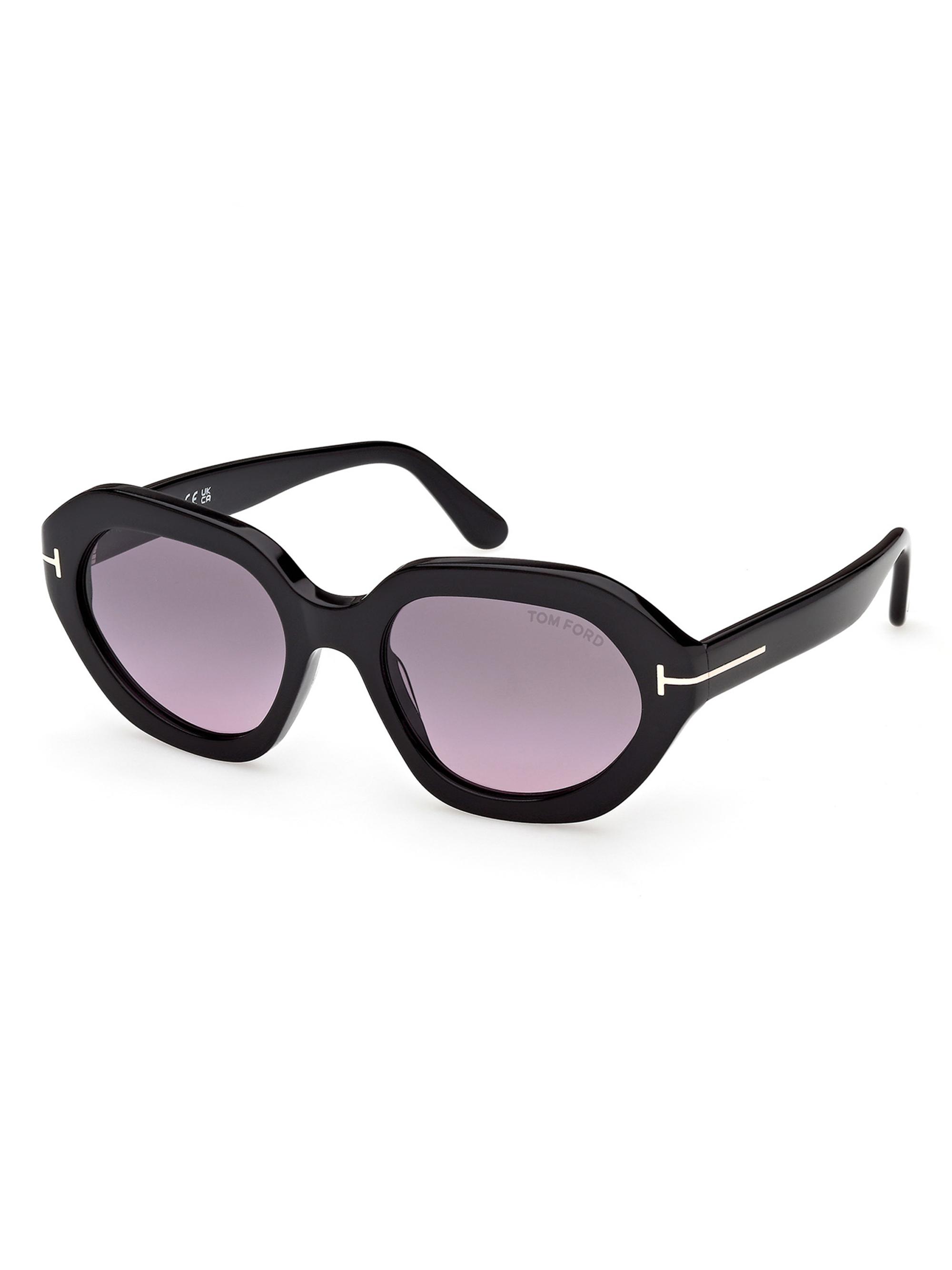 TOM FORD Women's Meryl 53MM Oval Sunglasses - Black Purple