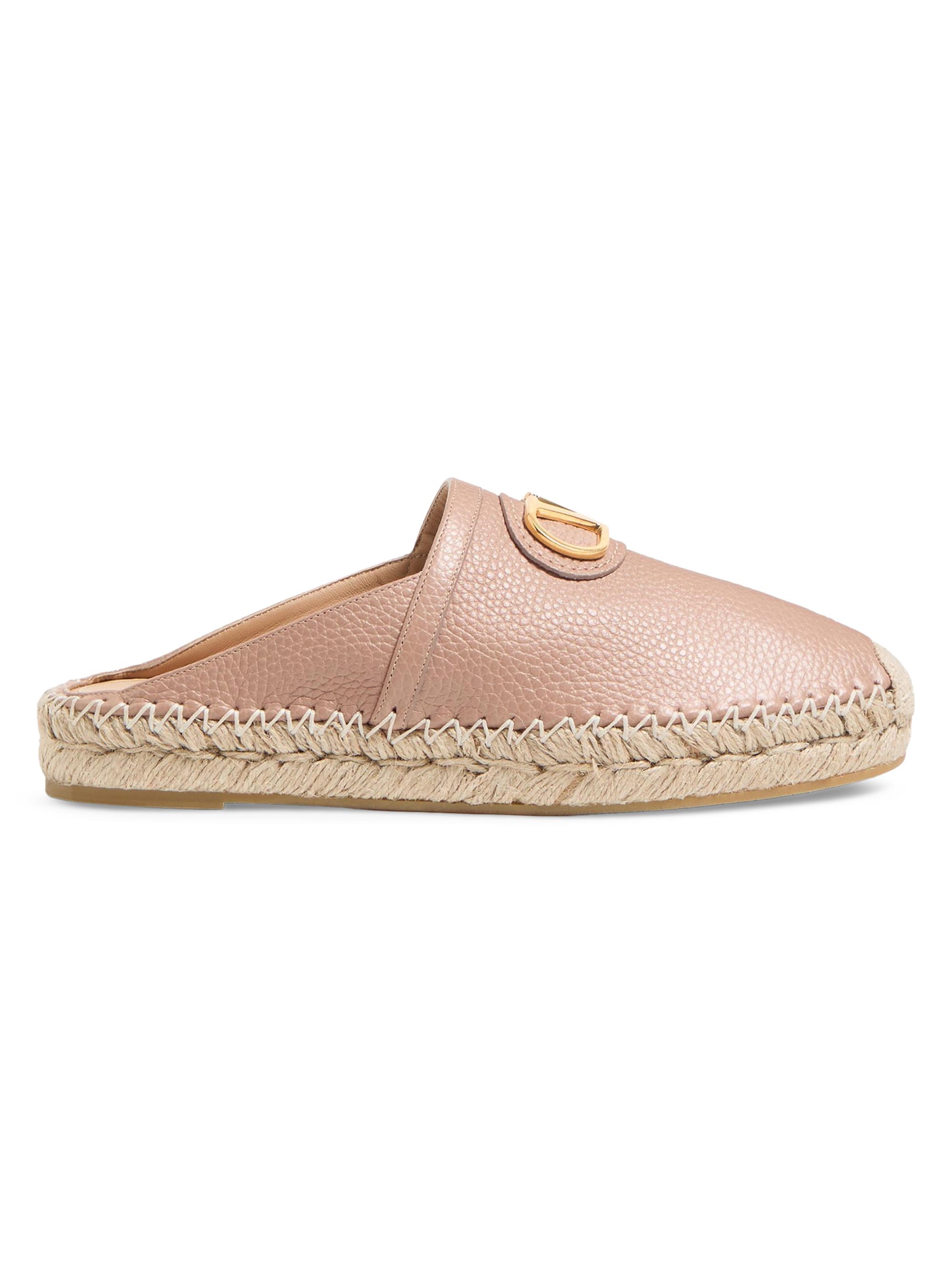 Valentino Garavani VLogo Signature Mules in Grainy Calfskin 25MM