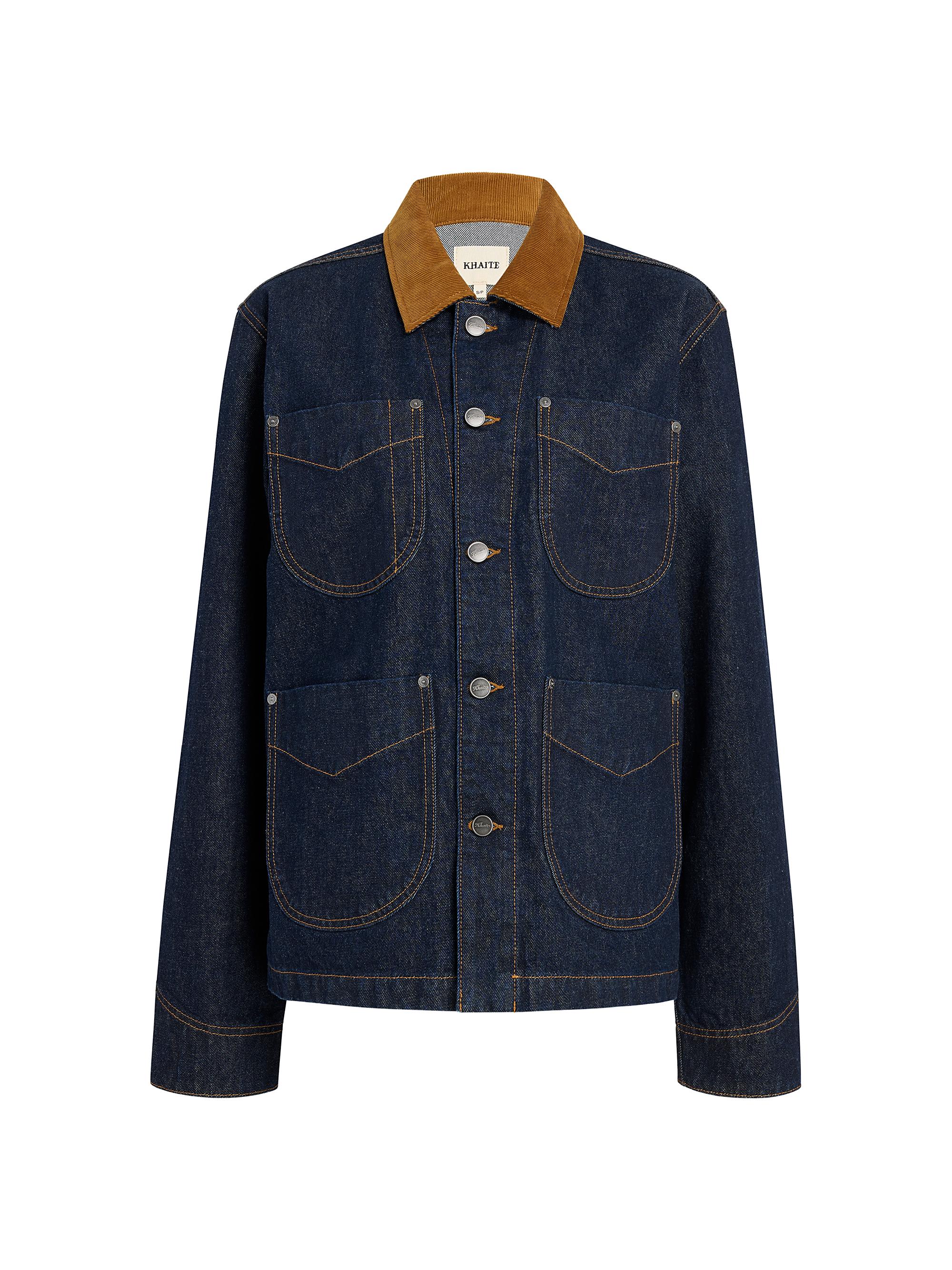 Khaite Women's Wyatt Denim Patch Pocket Jacket - Benson