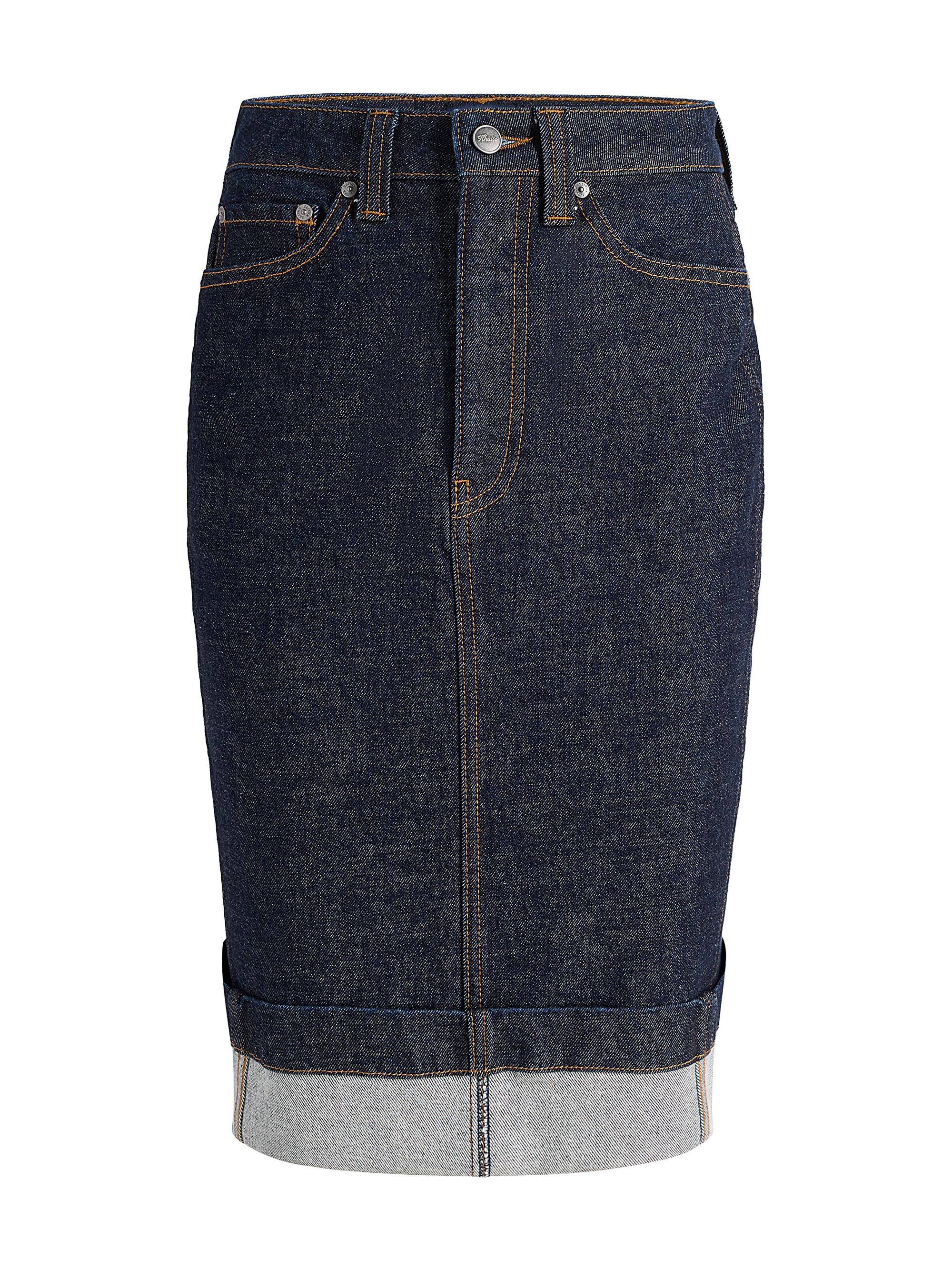Khaite Women's Kendra Denim Pencil Skirt - Benson