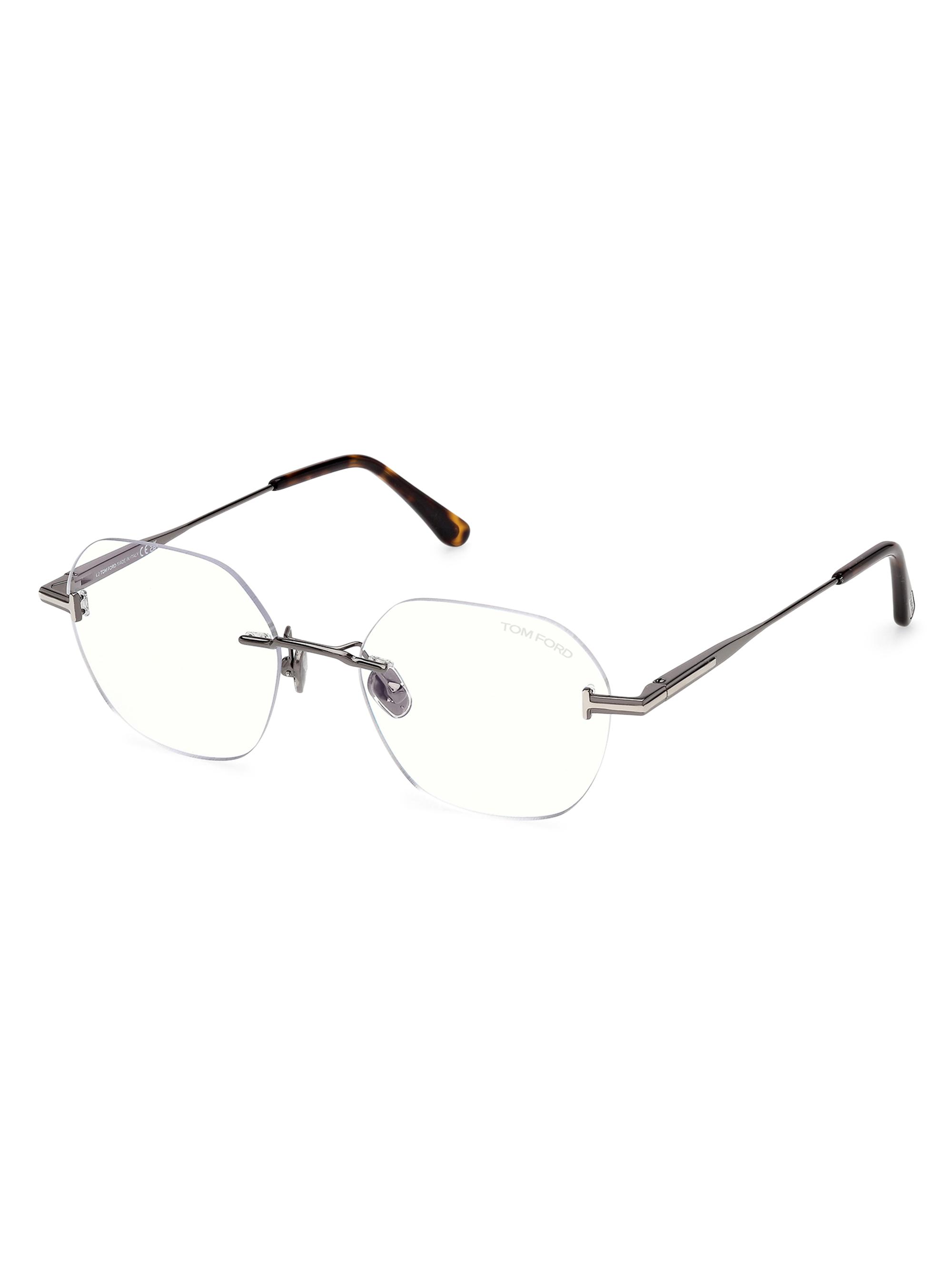 TOM FORD Men's Oval 50MM Glasses - Black