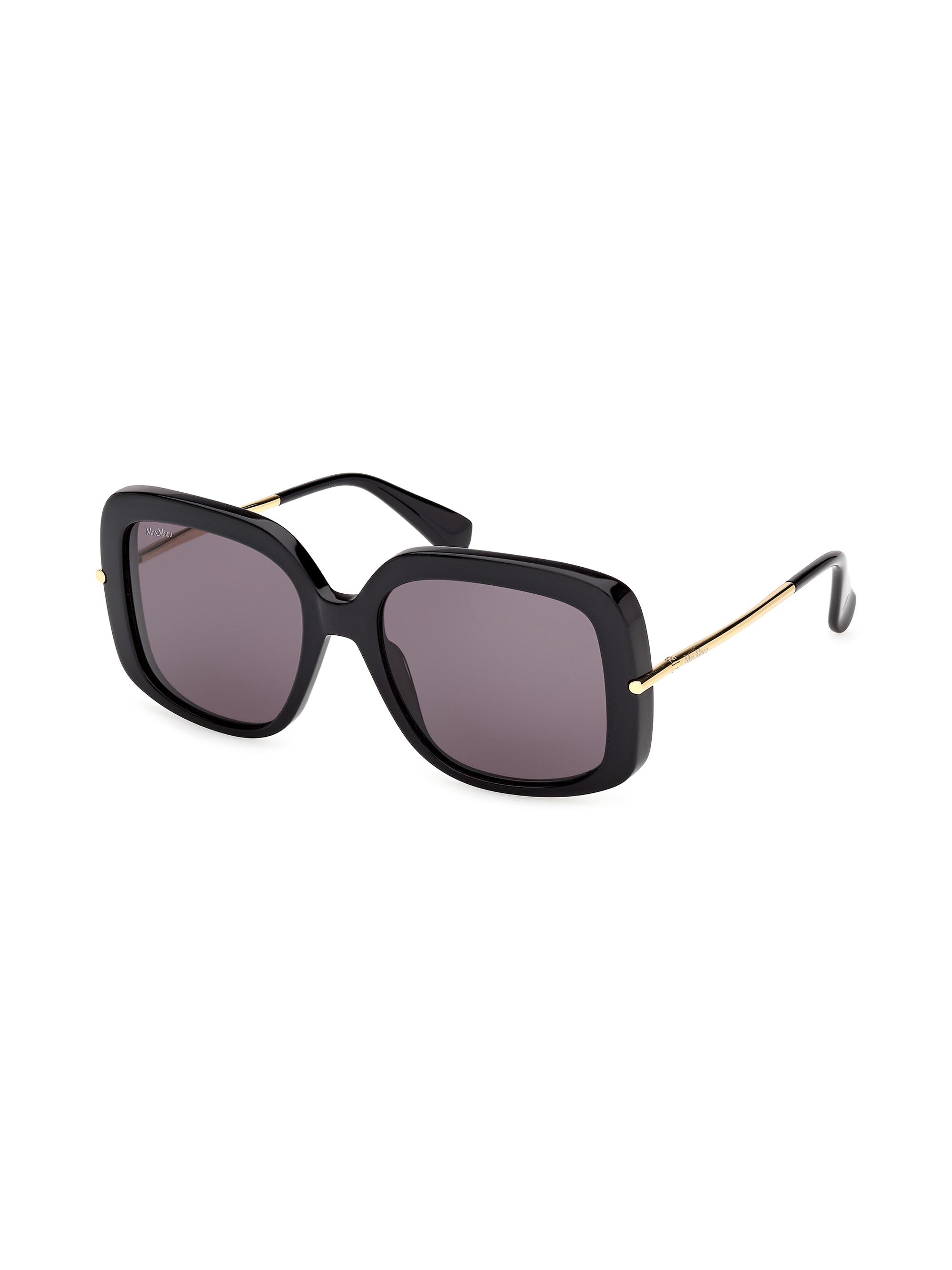 Max Mara Women's 55MM Oversized Square Sunglasses - Gold Black - Women's Accessories