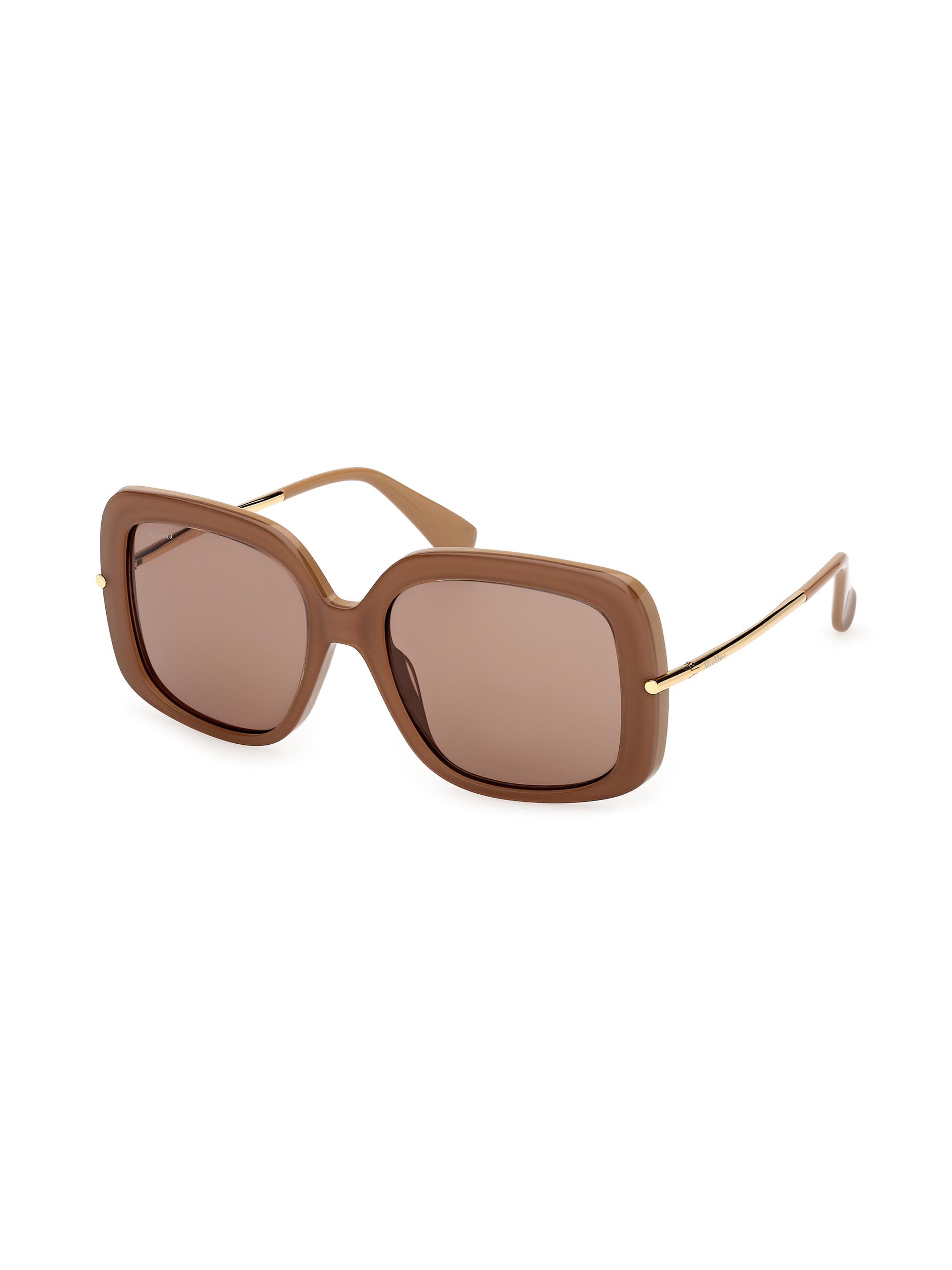 Max Mara Women's 55MM Oversized Square Sunglasses - Gold Brown - Women's Accessories