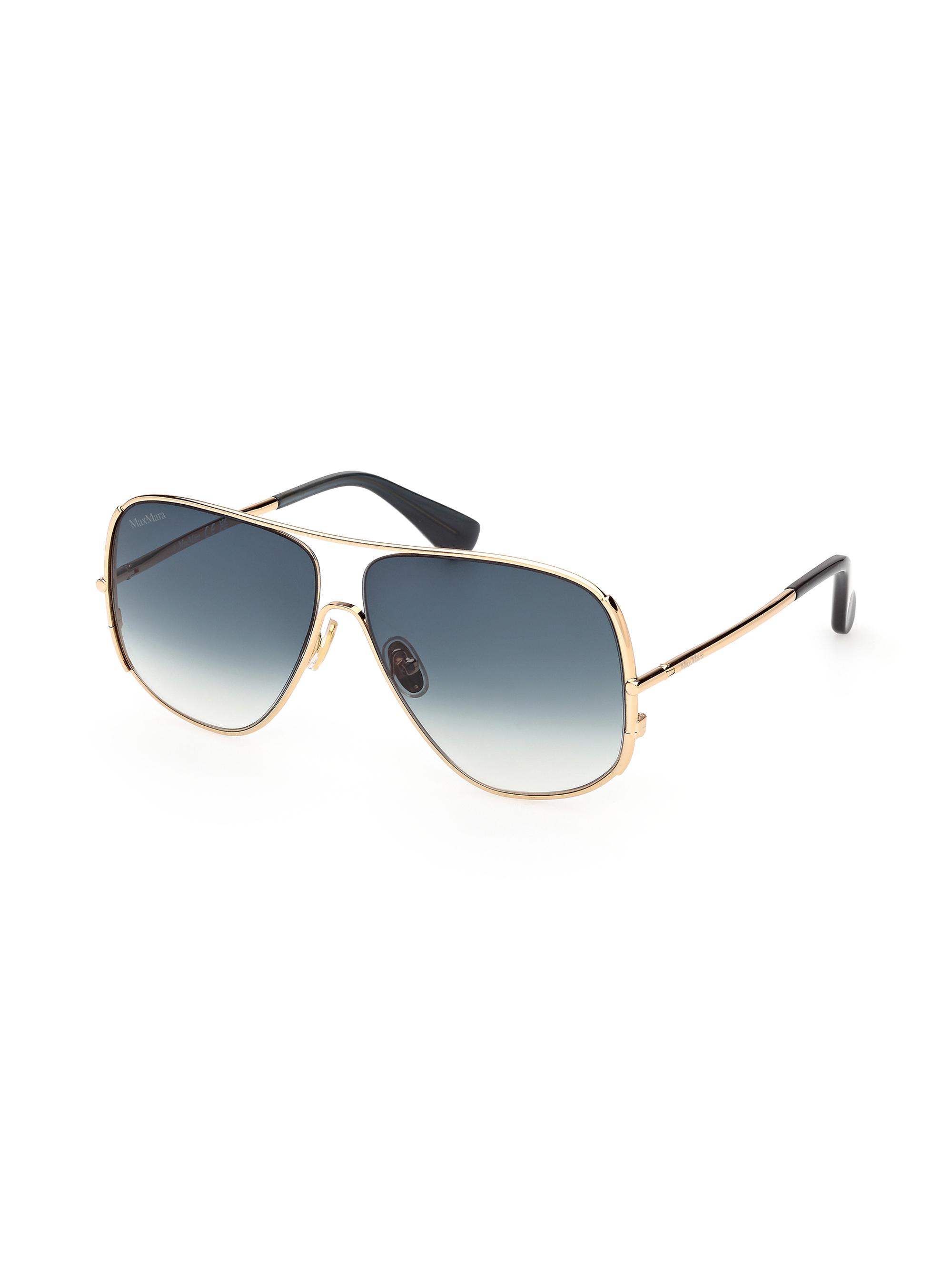 Max Mara Women's 60MM Aviator Sunglasses - Gold Blue
